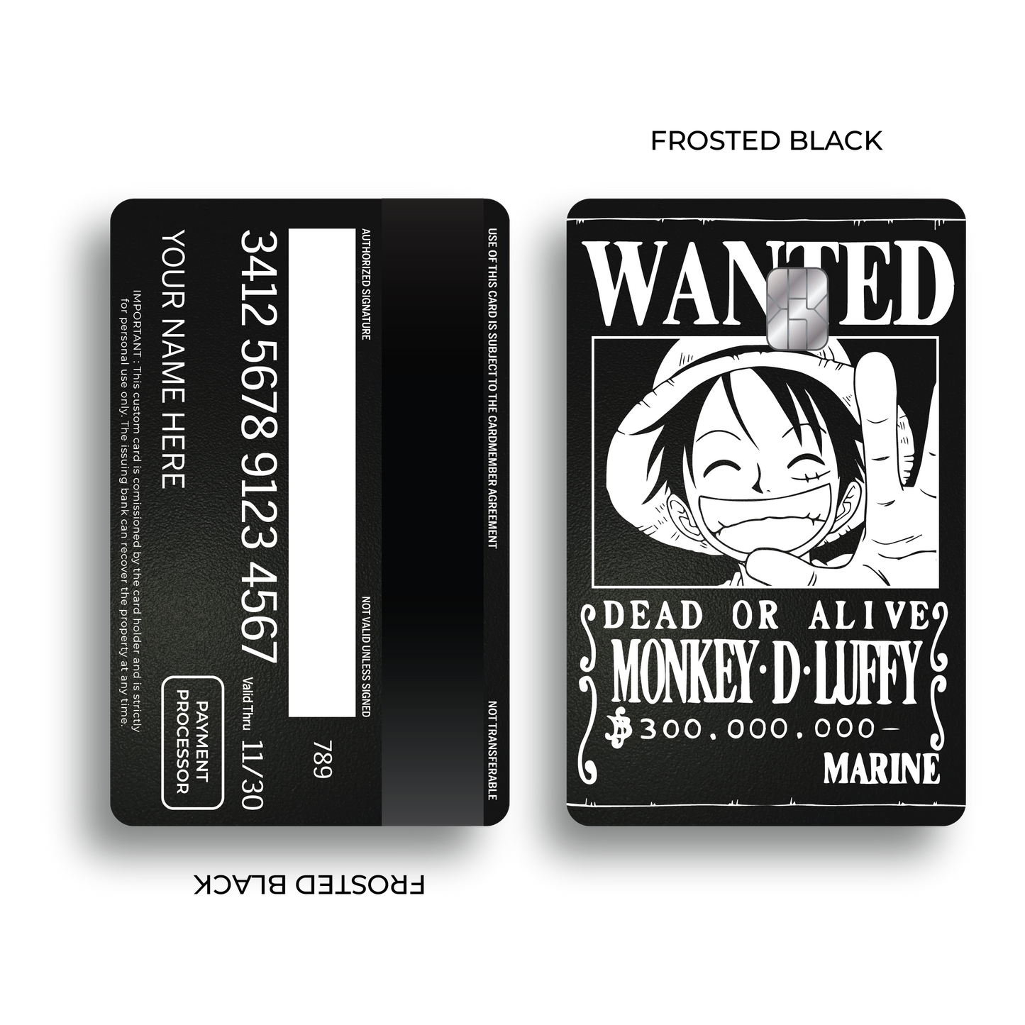 Metal Card Wanted Luffy