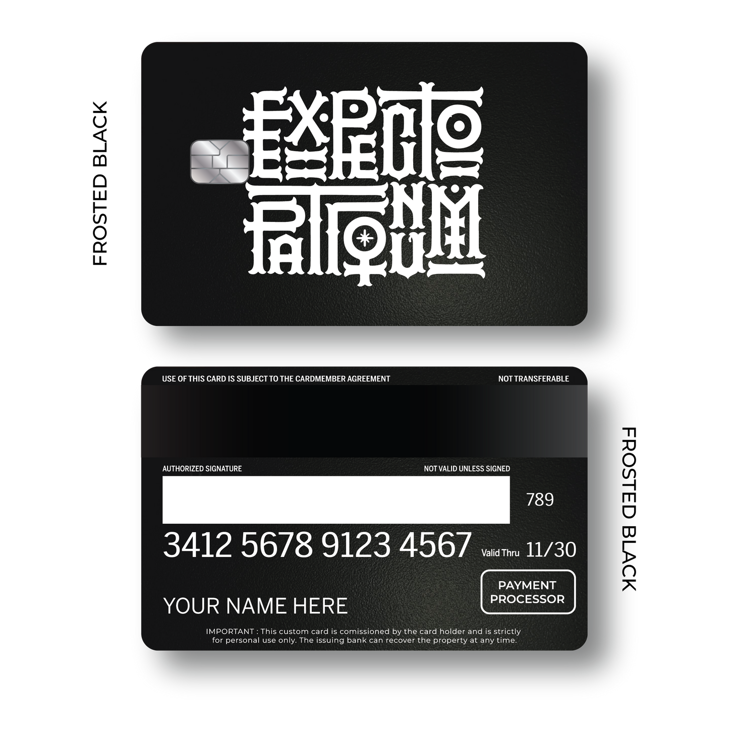 Metal Card Expecto Patronum