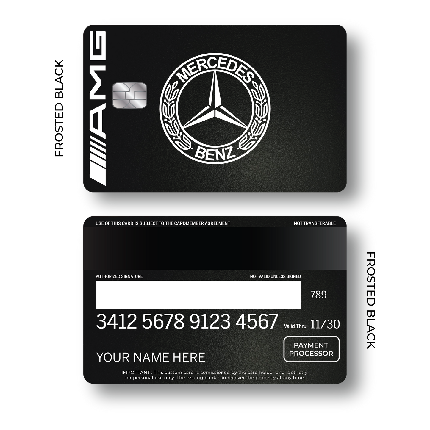 Metal Card Mercedés Bénz