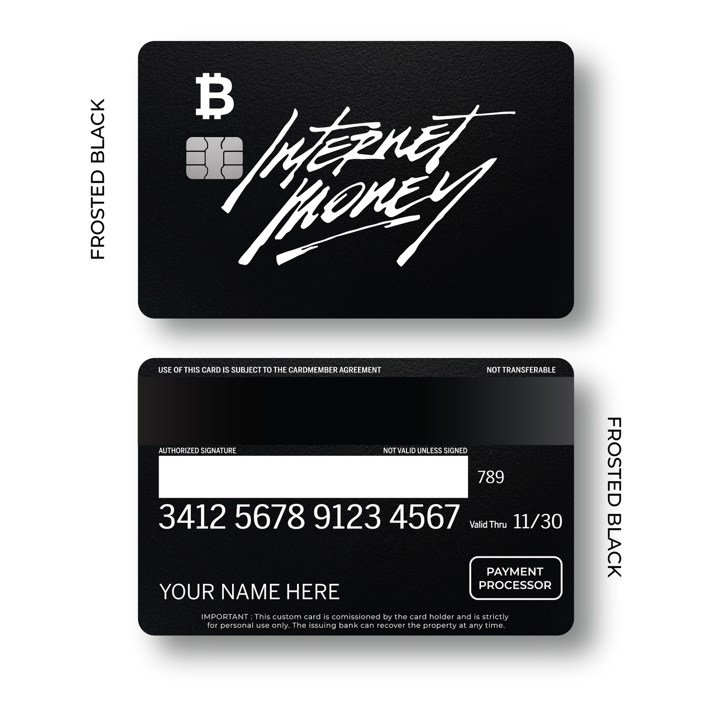 Metal Card Internet Money