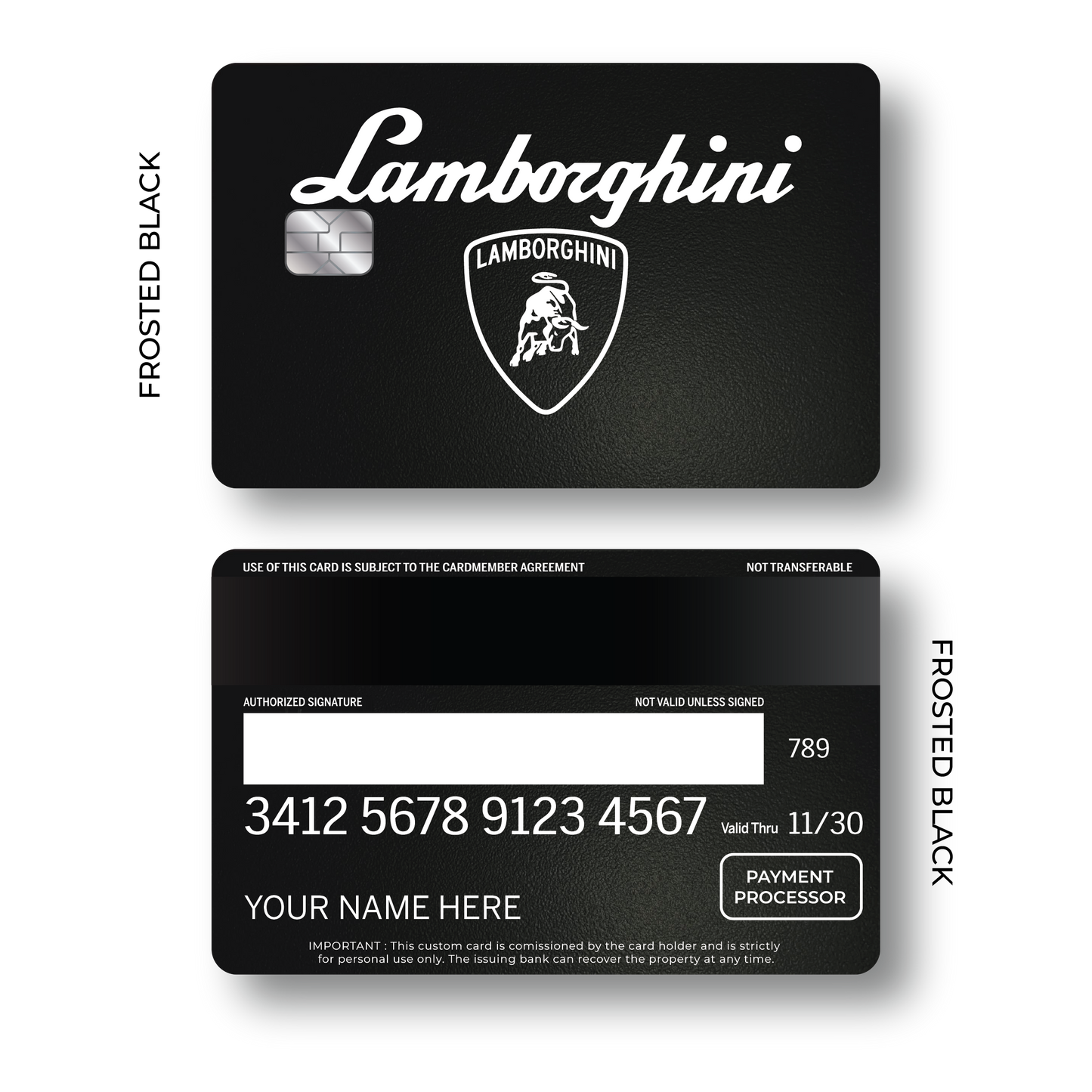 Metal Card Lambo