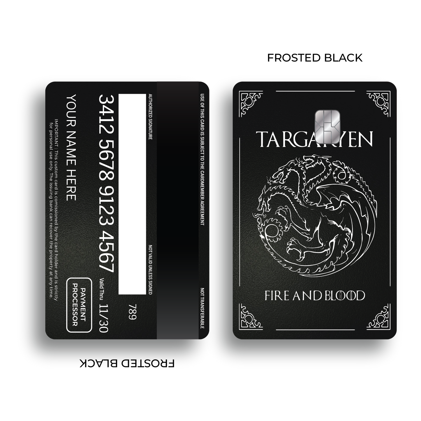 Metal Card Fire and Blood
