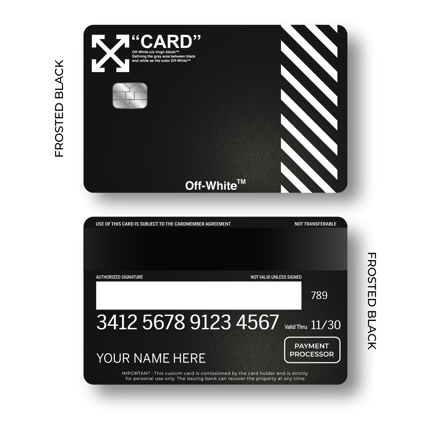 Metal Card Off White V2