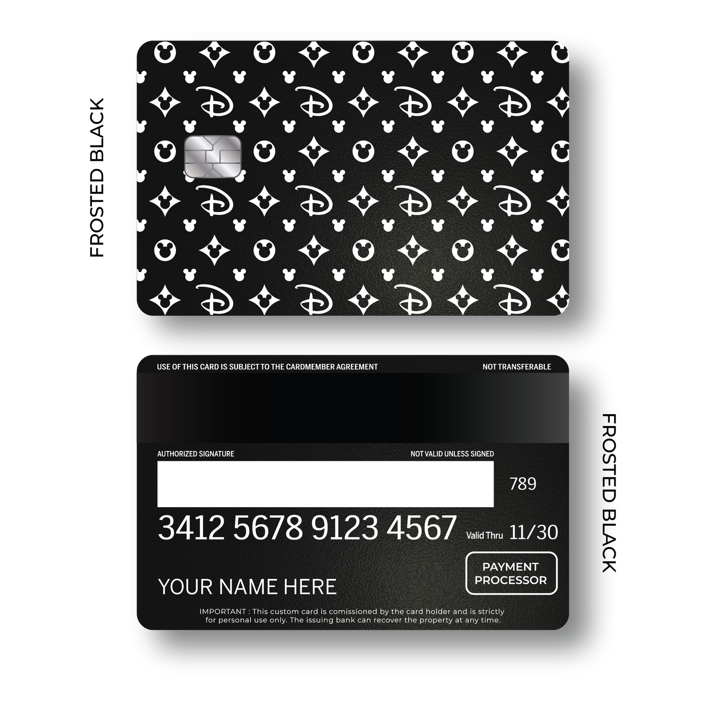 Metal Card Míckey Pattern