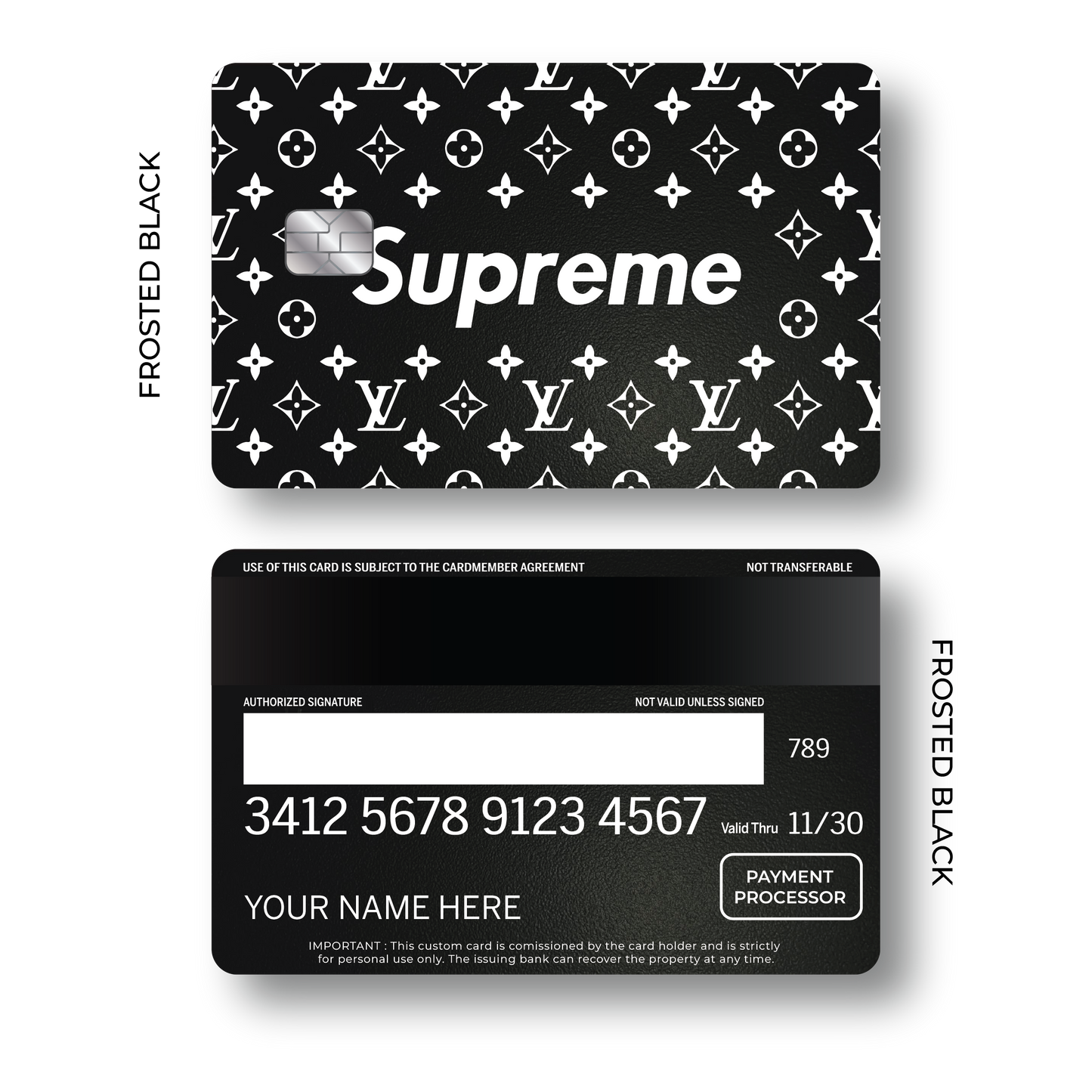 Metal Card Supreme Pattern