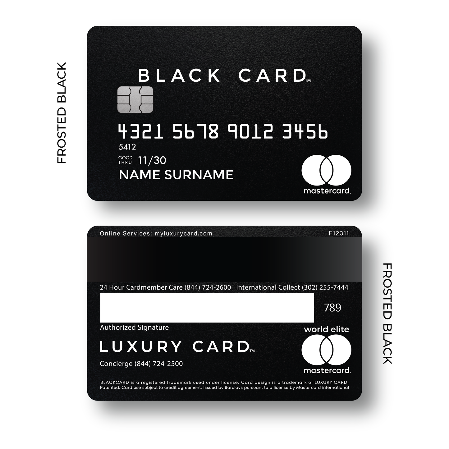 Metal Card Black Card