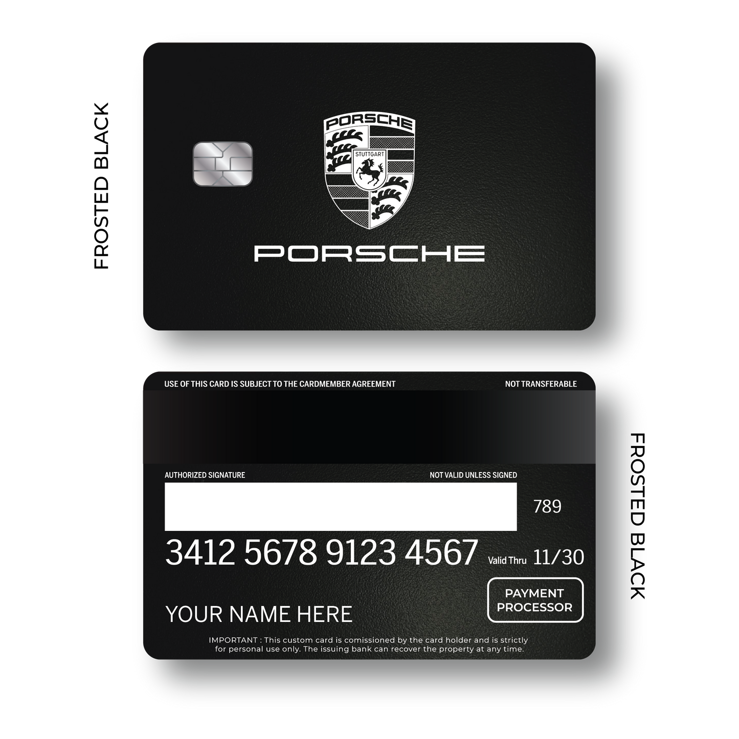 Metal Card Porsché