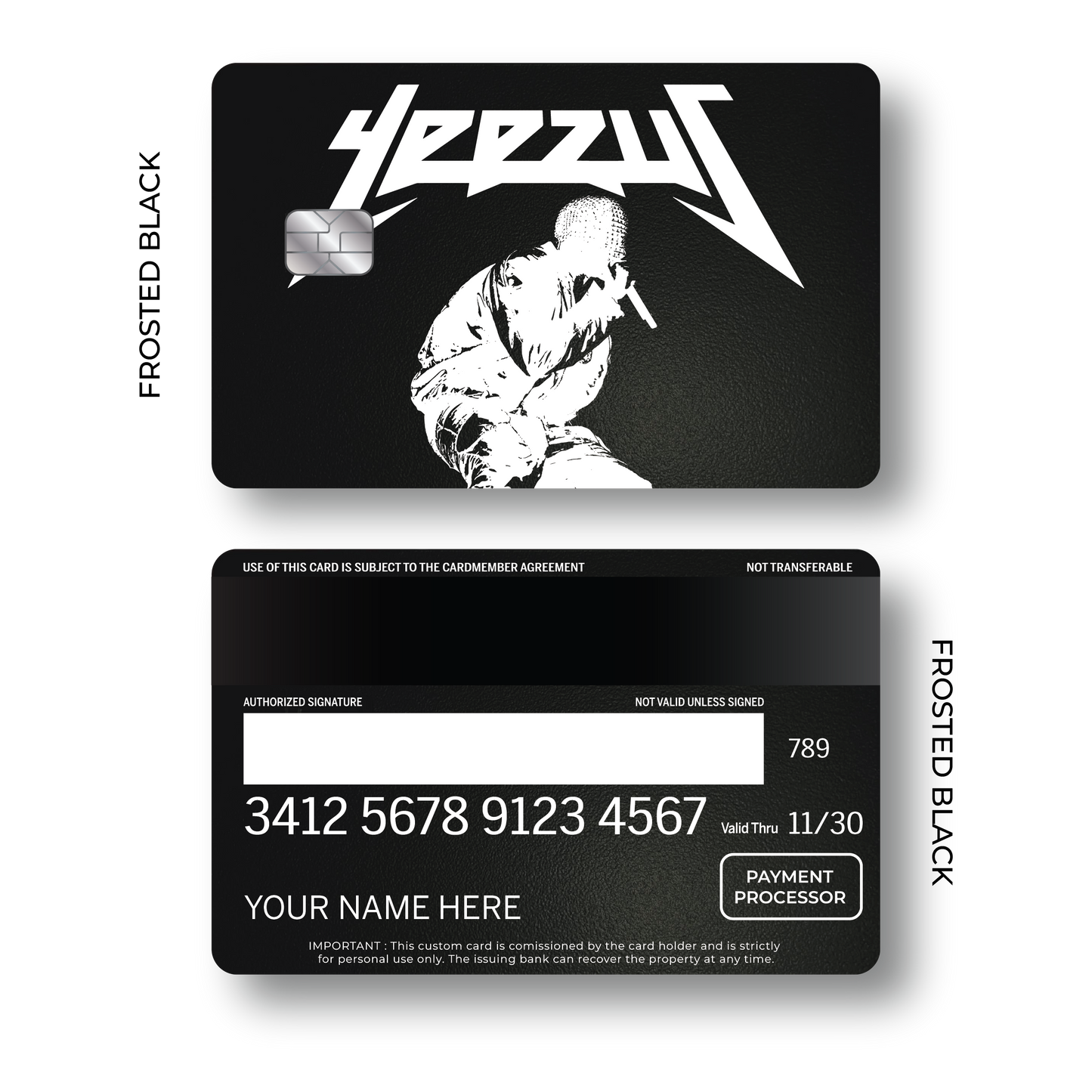 Metal Card Yeezus