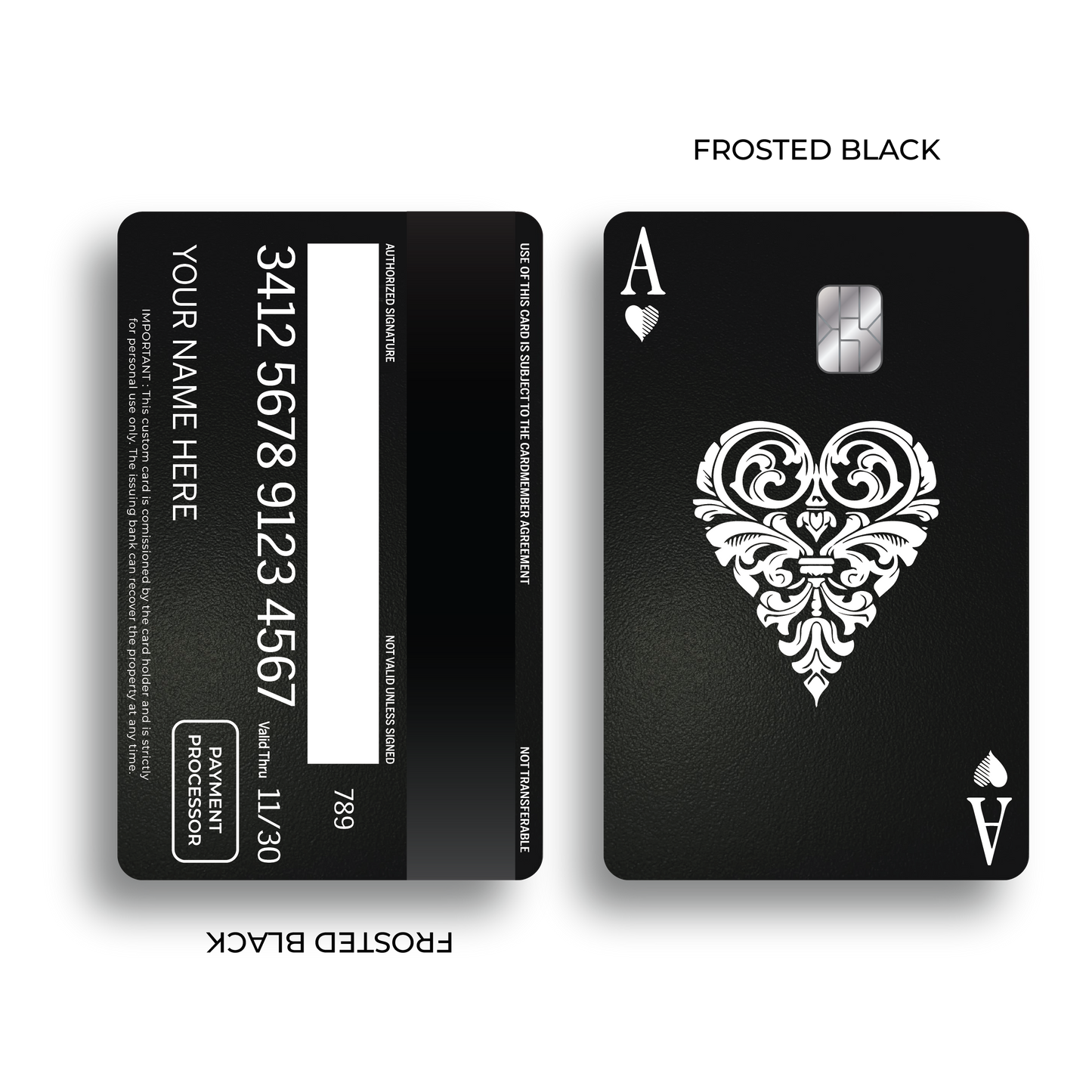 Metal Card Ace of Hearts