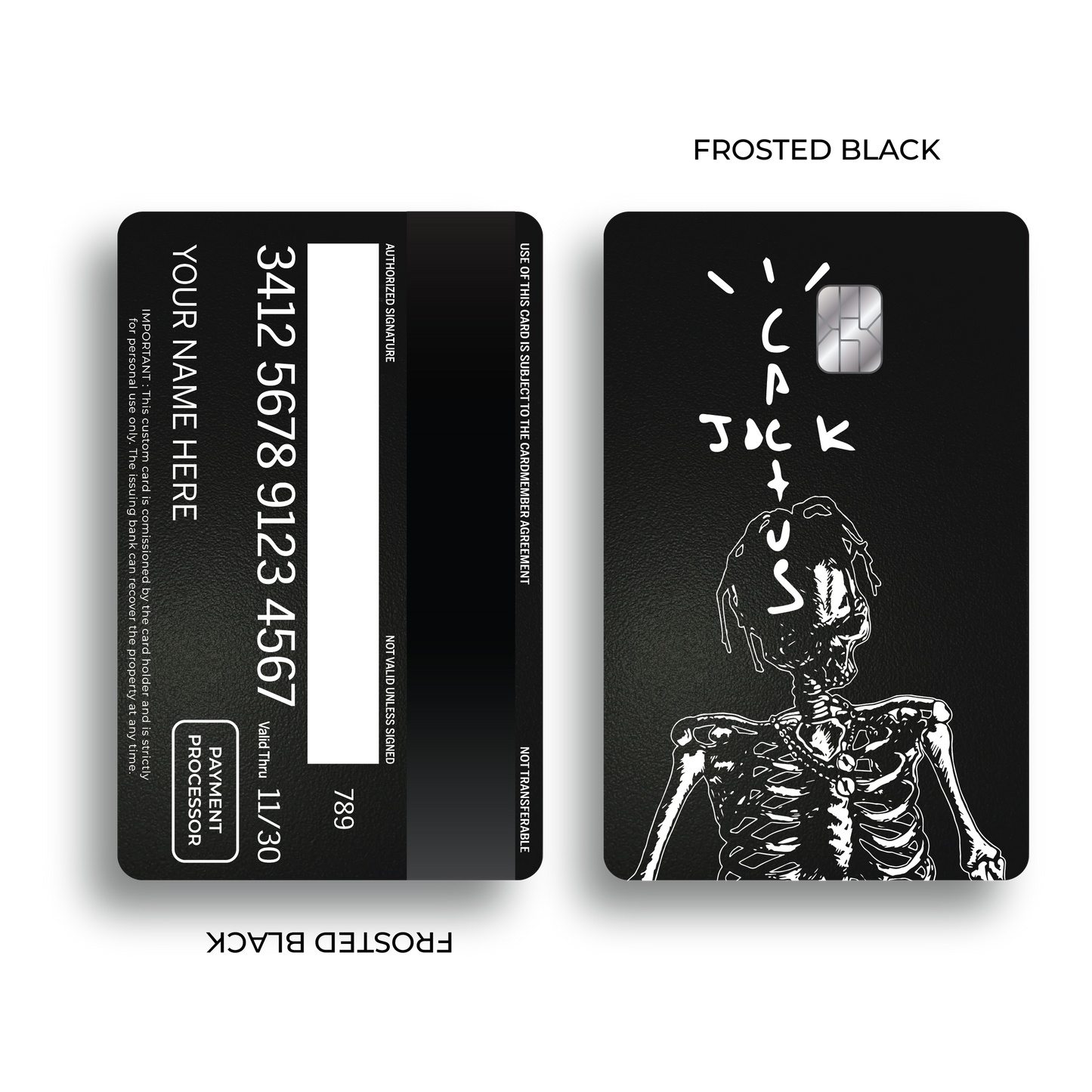 Metal Card Cactus Jack Skull