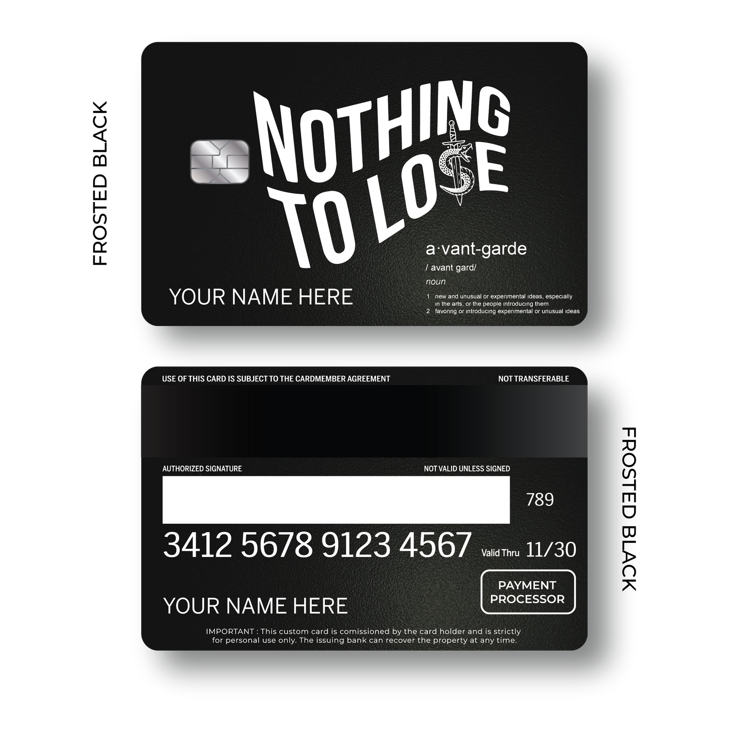 Metal Card Avantgarde