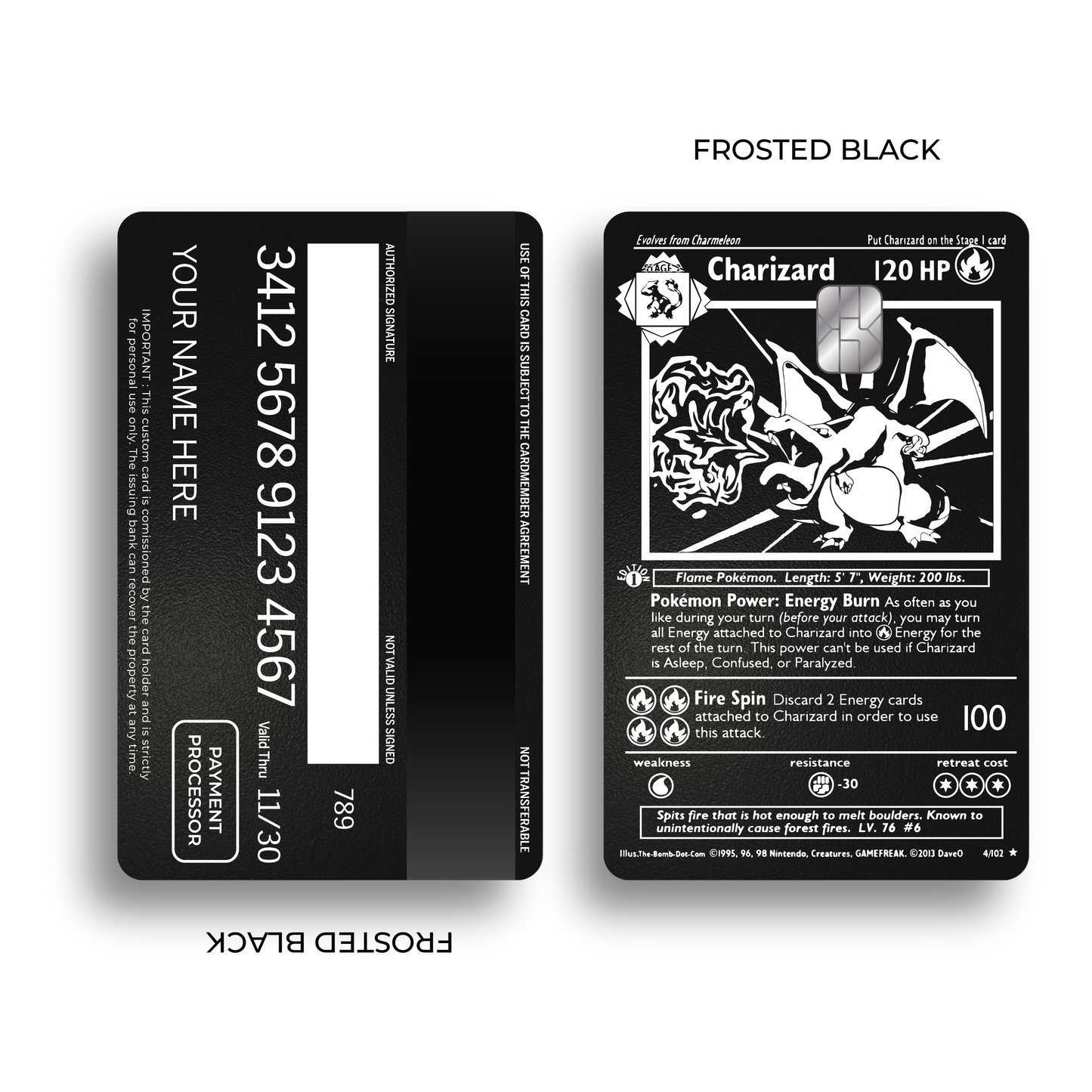 Metal Card Charizard