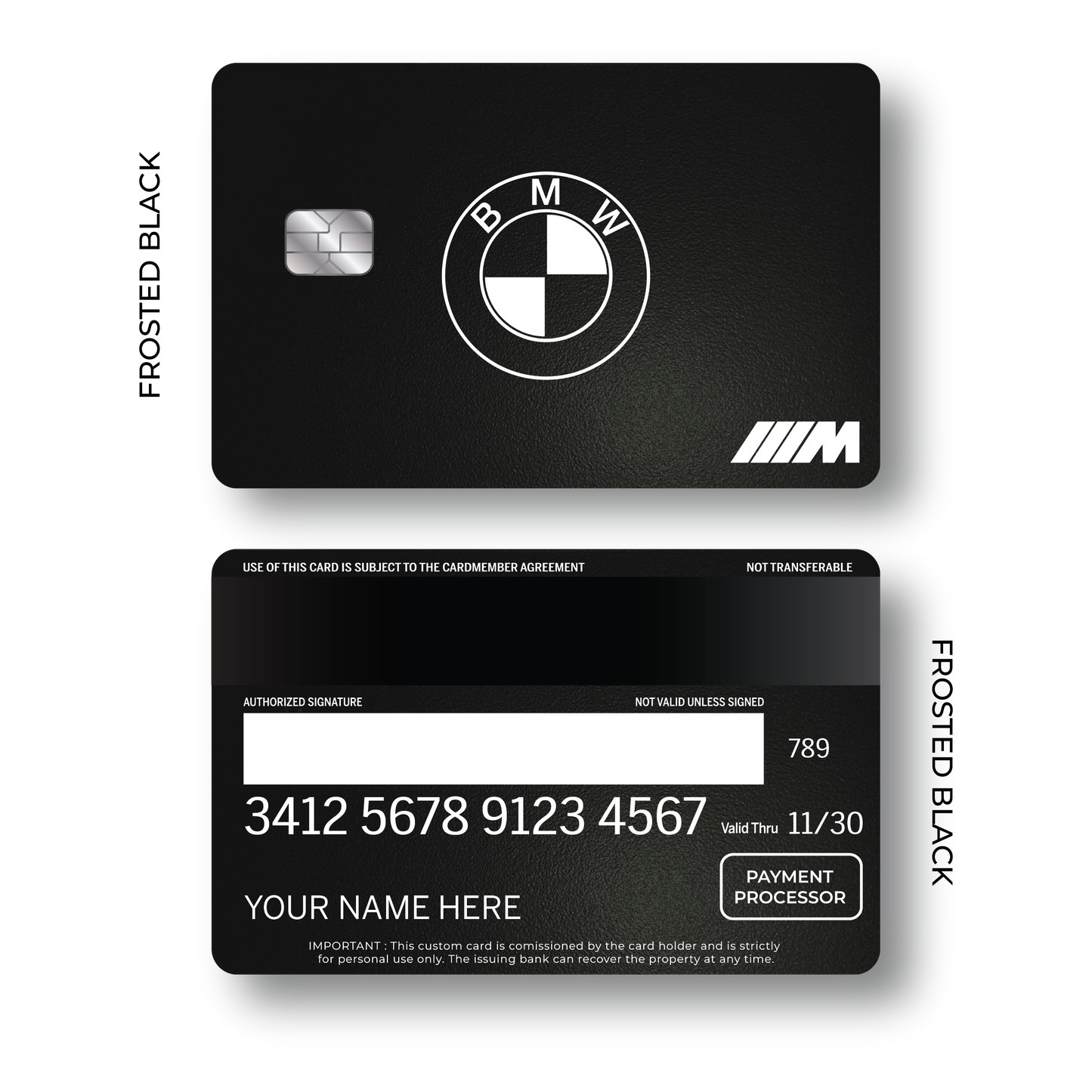 Metal Card B M W