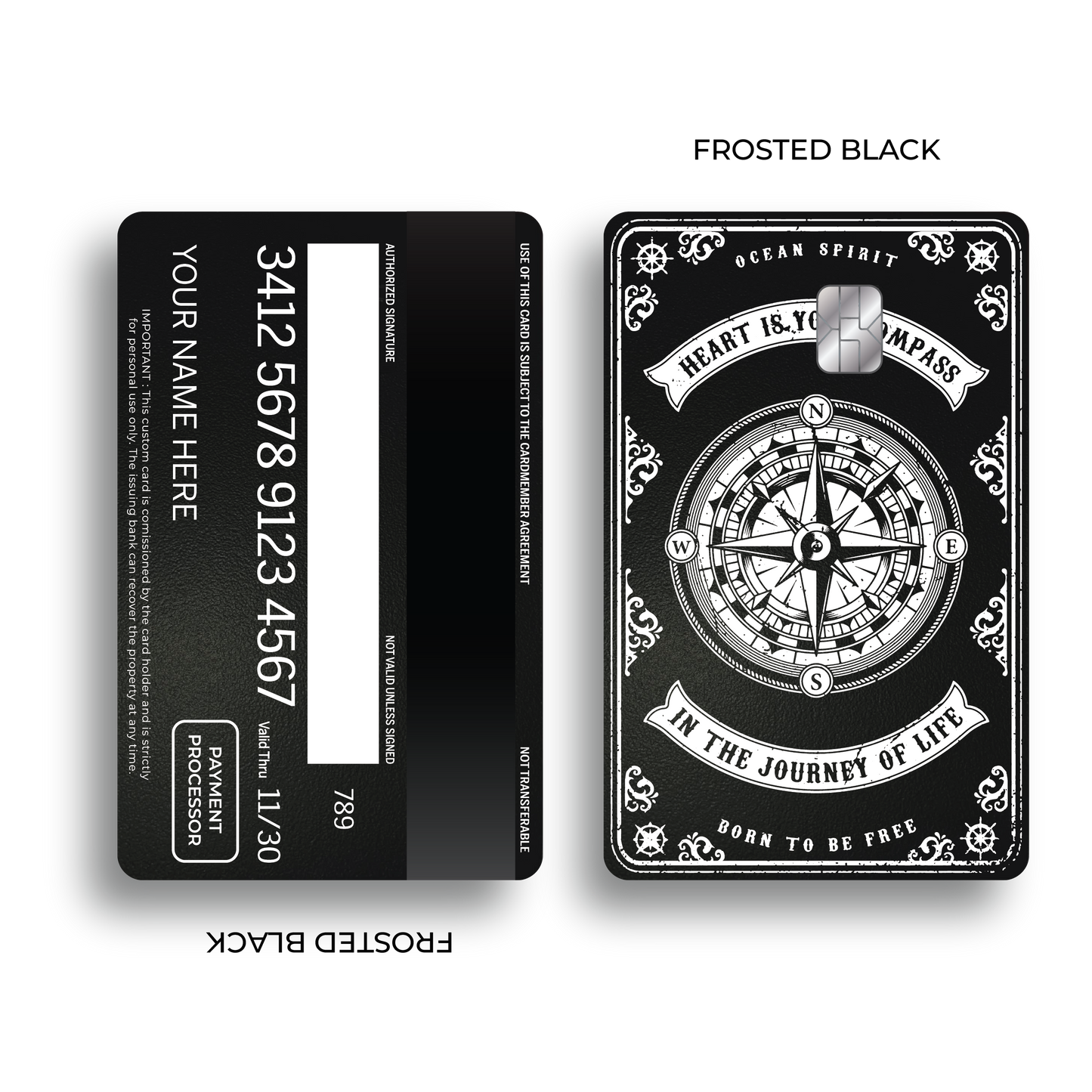 Metal Card Compass