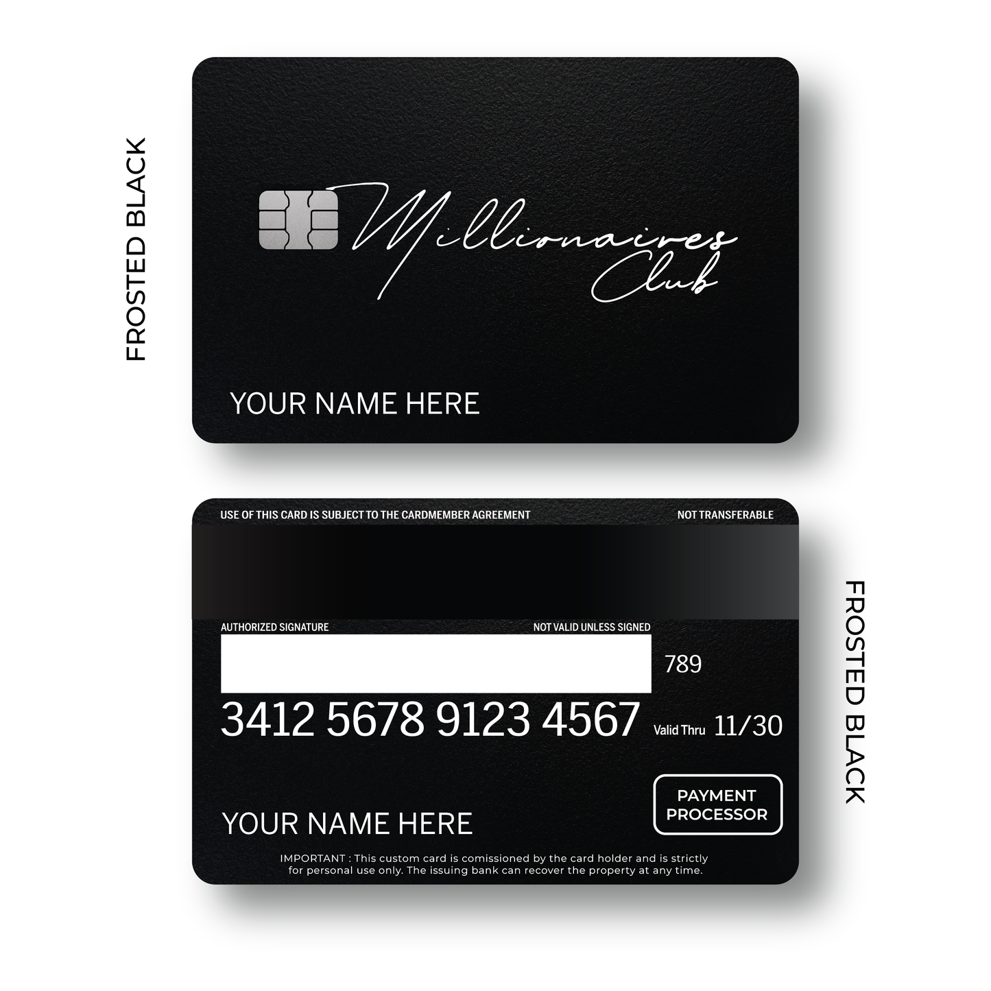 Metal Card Millionaires Club V3
