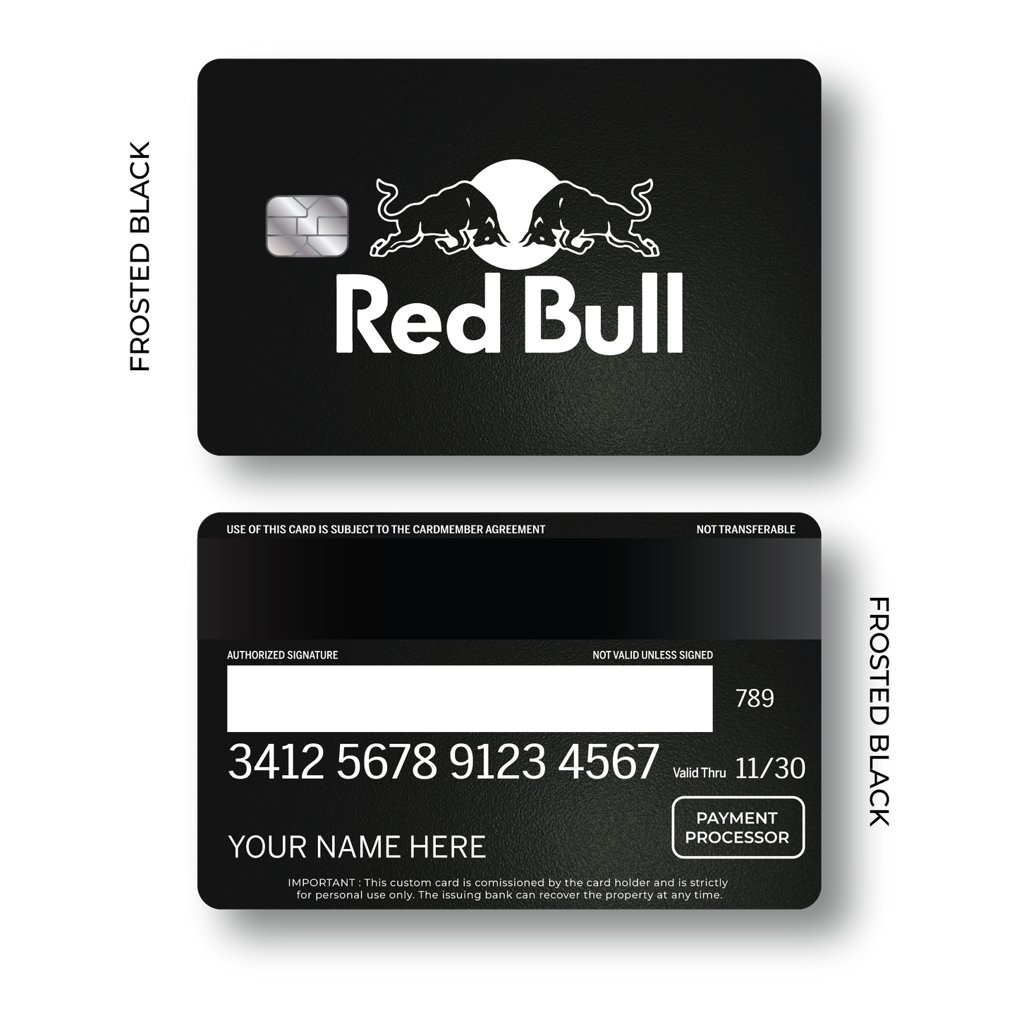 Metal Card Red Bull