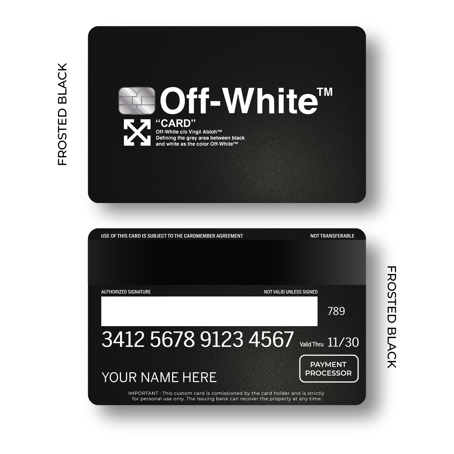 Metal Card Off White V1