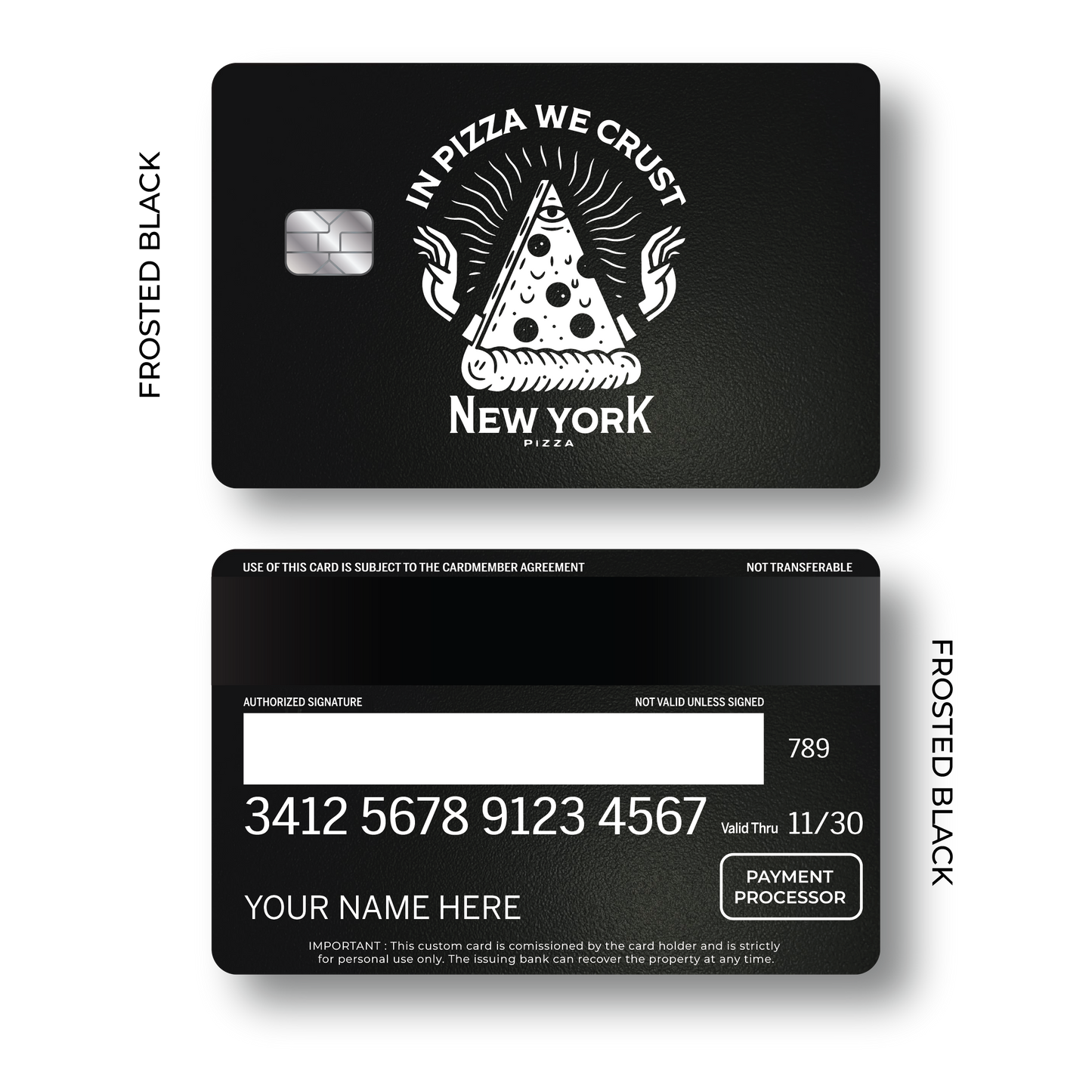 Metal Card In Pizza We Crust