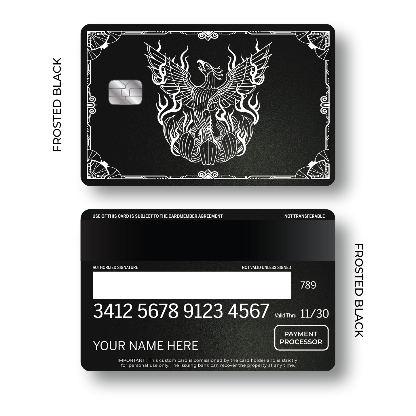 Metal Card Phoenix
