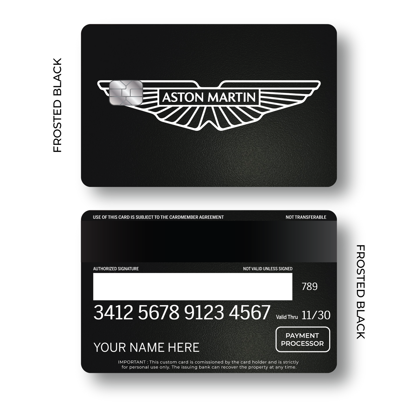 Metal Card Aston Martín