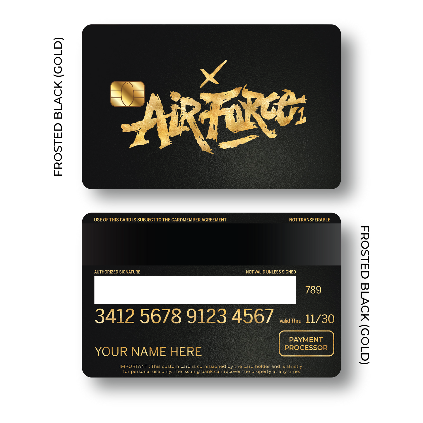 Metal Card Air Force