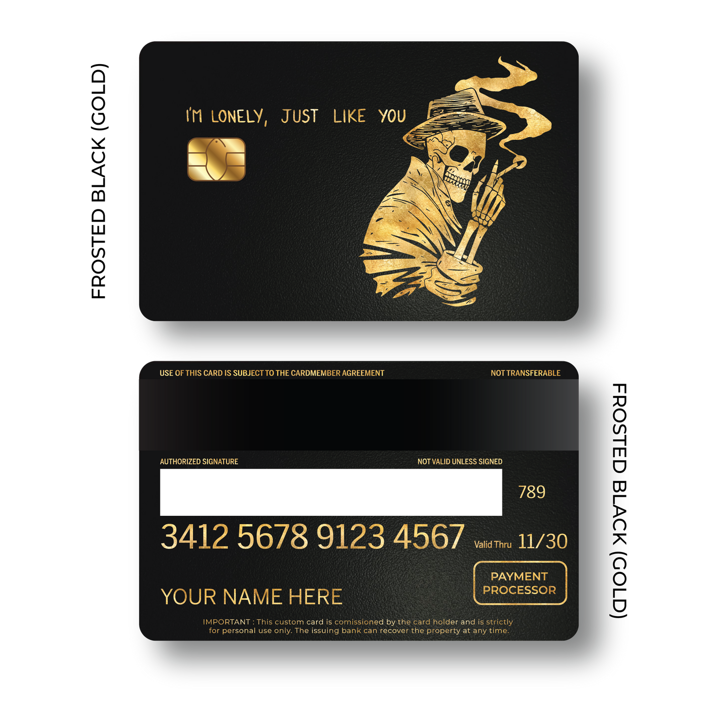 Metal Card Lonely