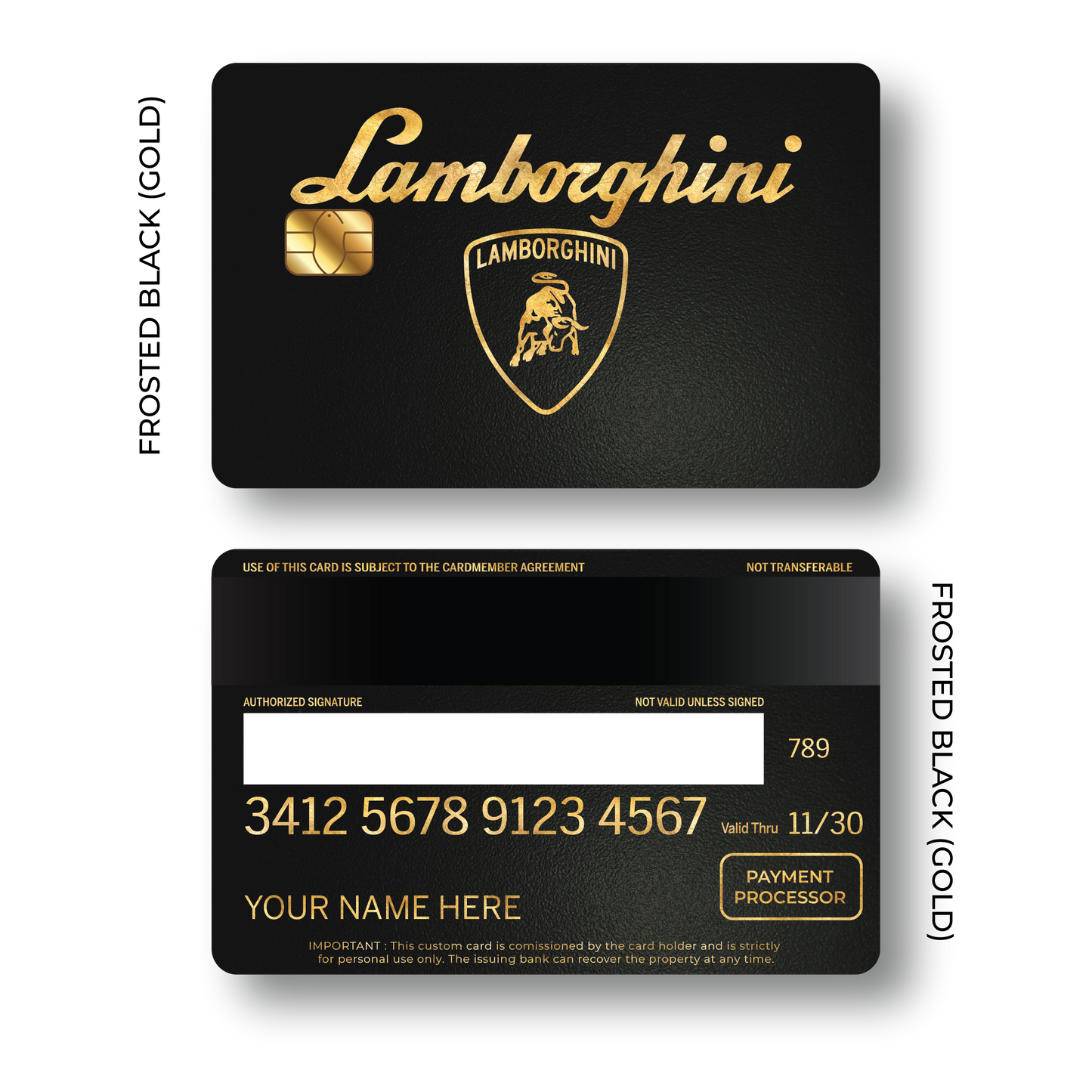 Metal Card Lambo
