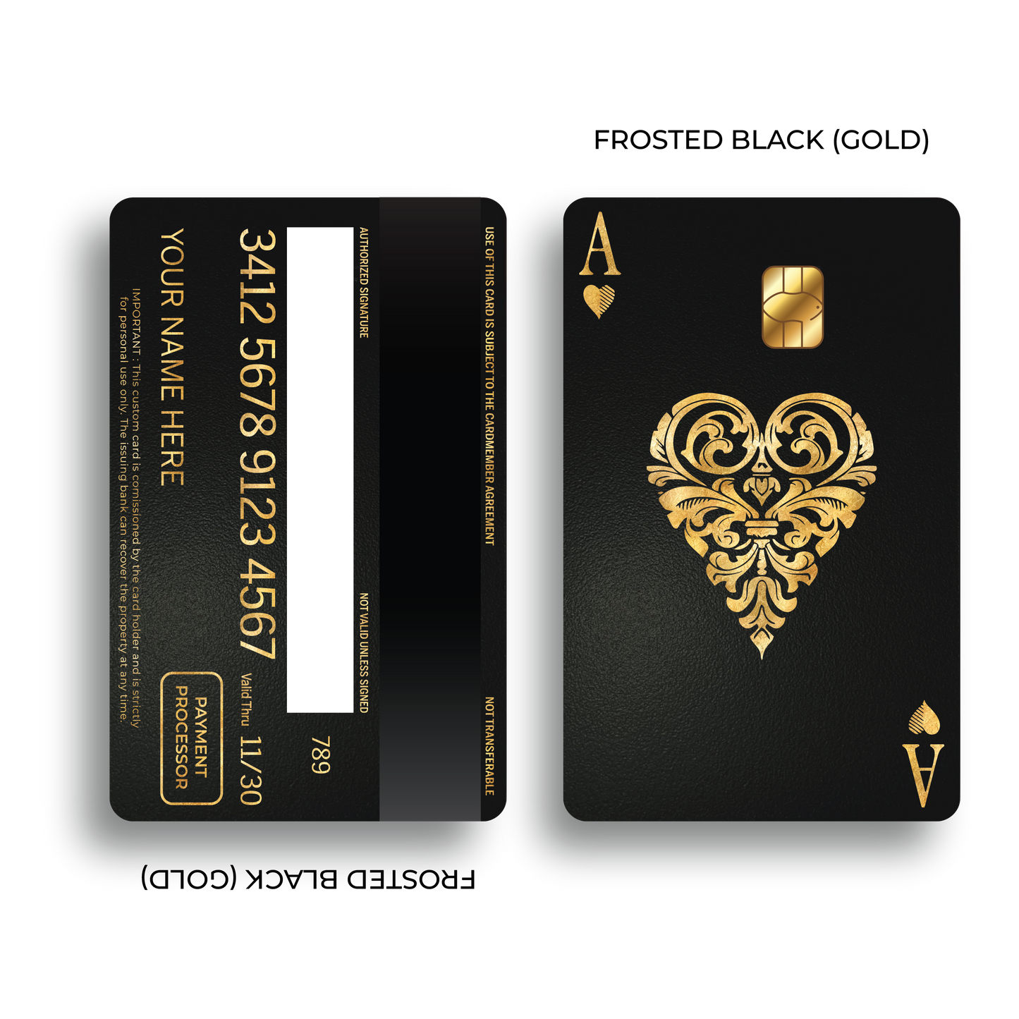 Metal Card Ace of Hearts