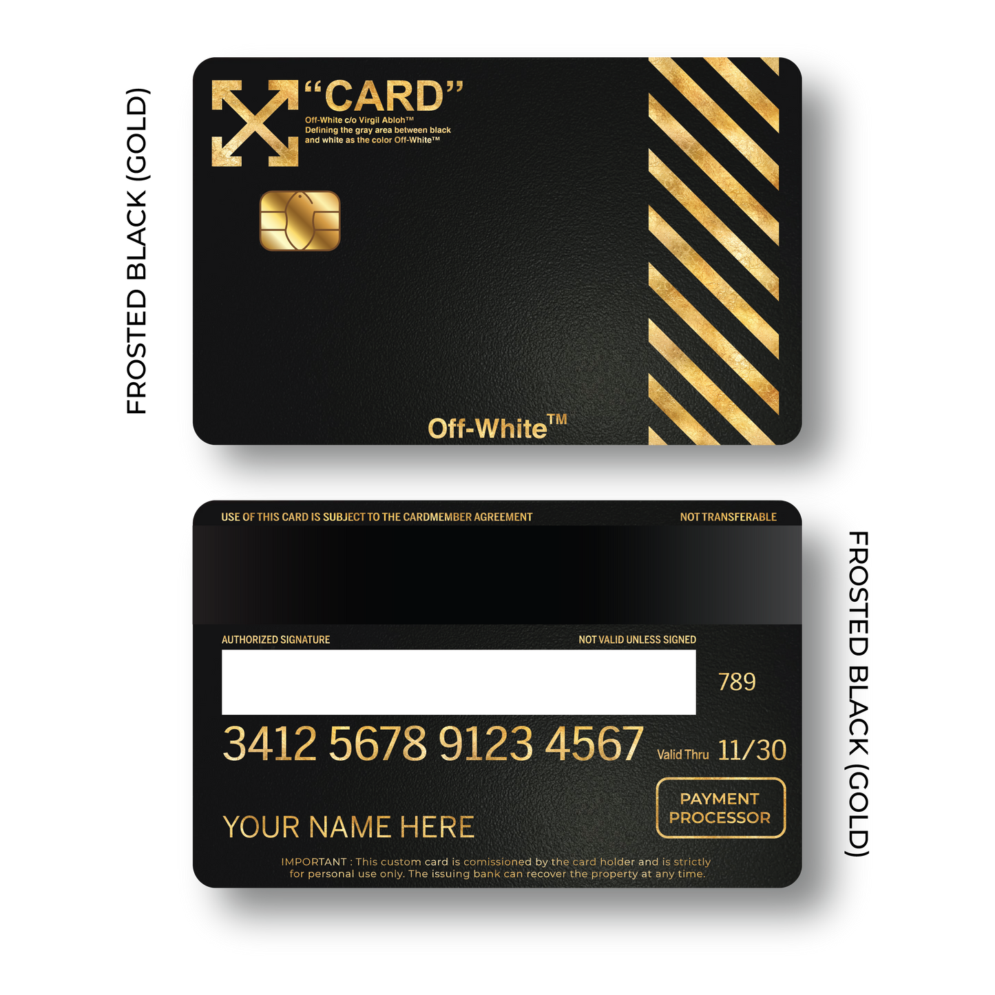 Metal Card Off White V2