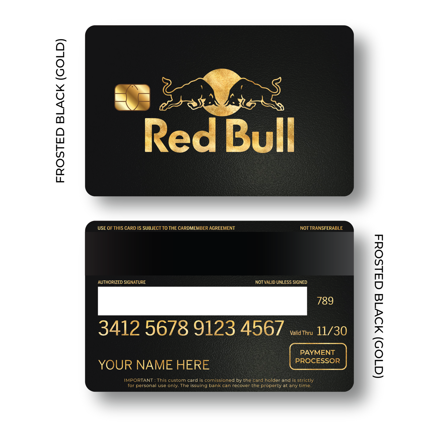 Metal Card Red Bull