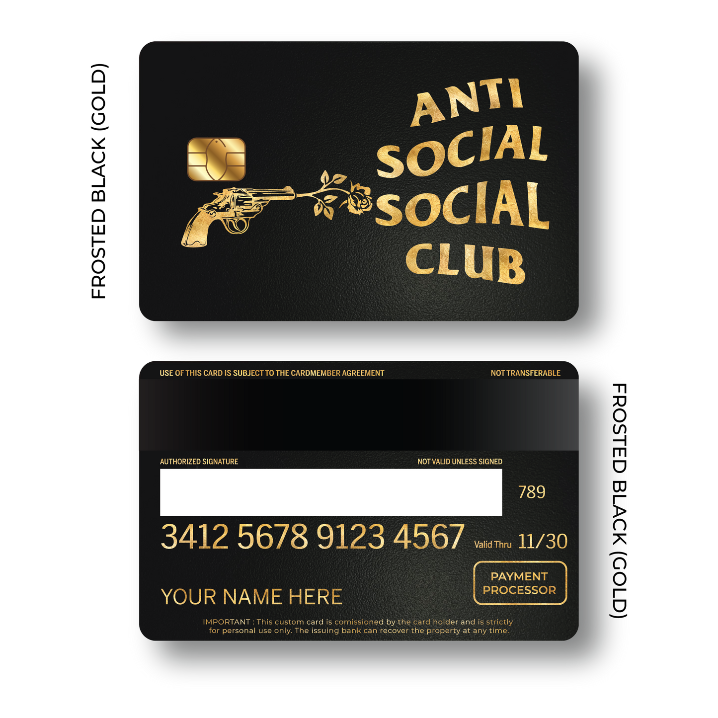 Metal Card Anti Social