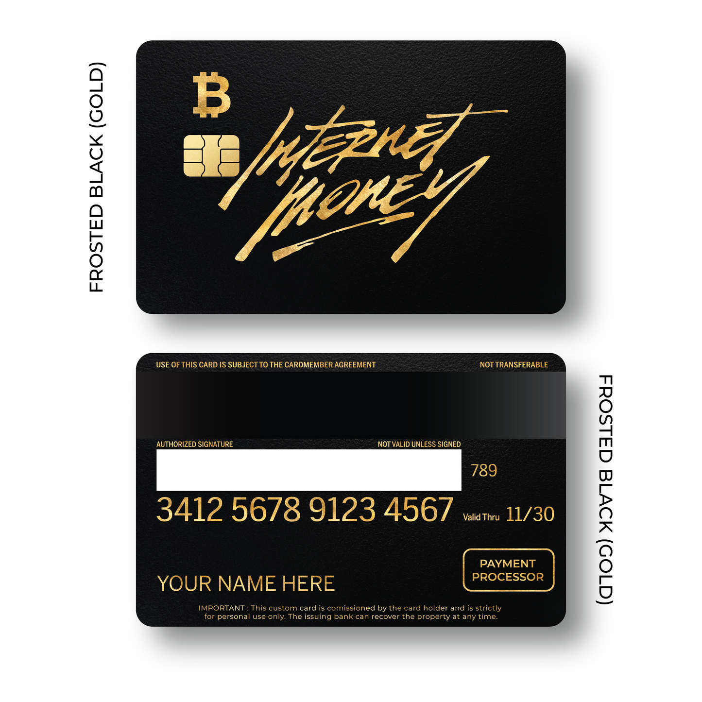 Metal Card Internet Money