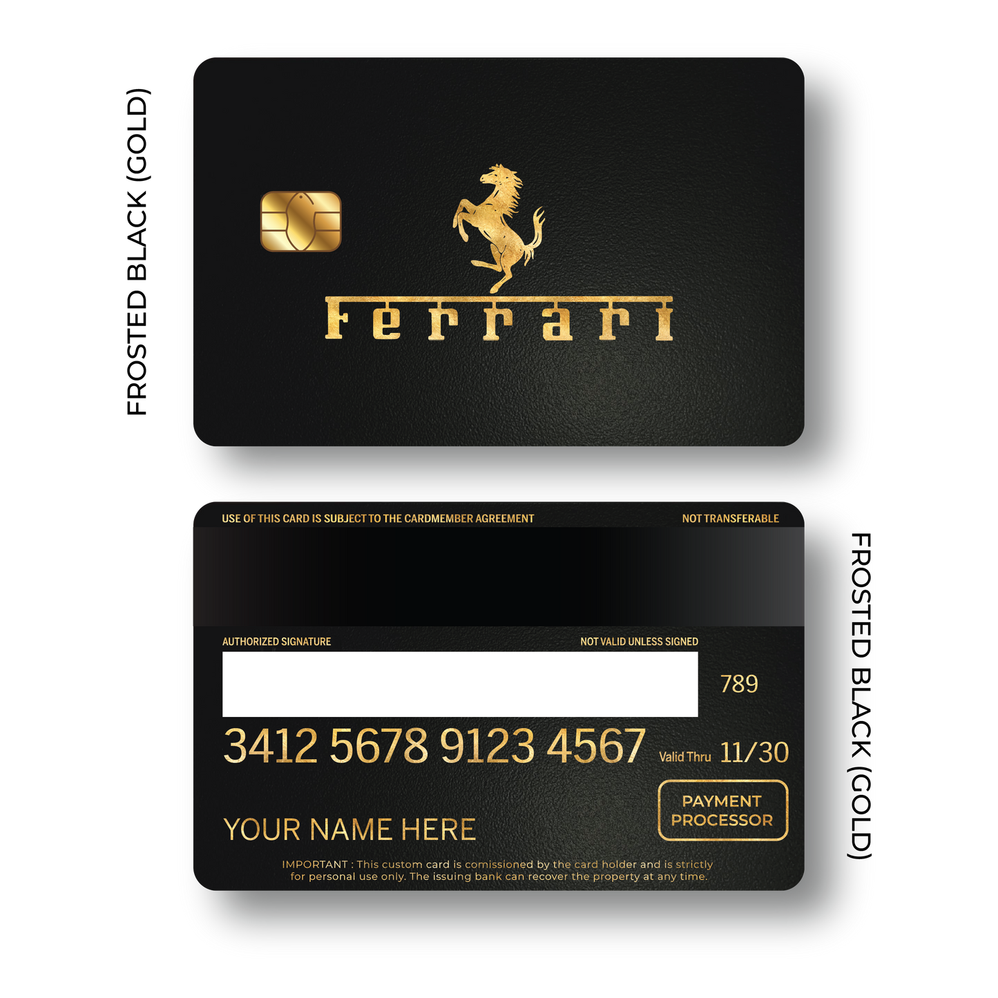 Metal Card Ferrarí