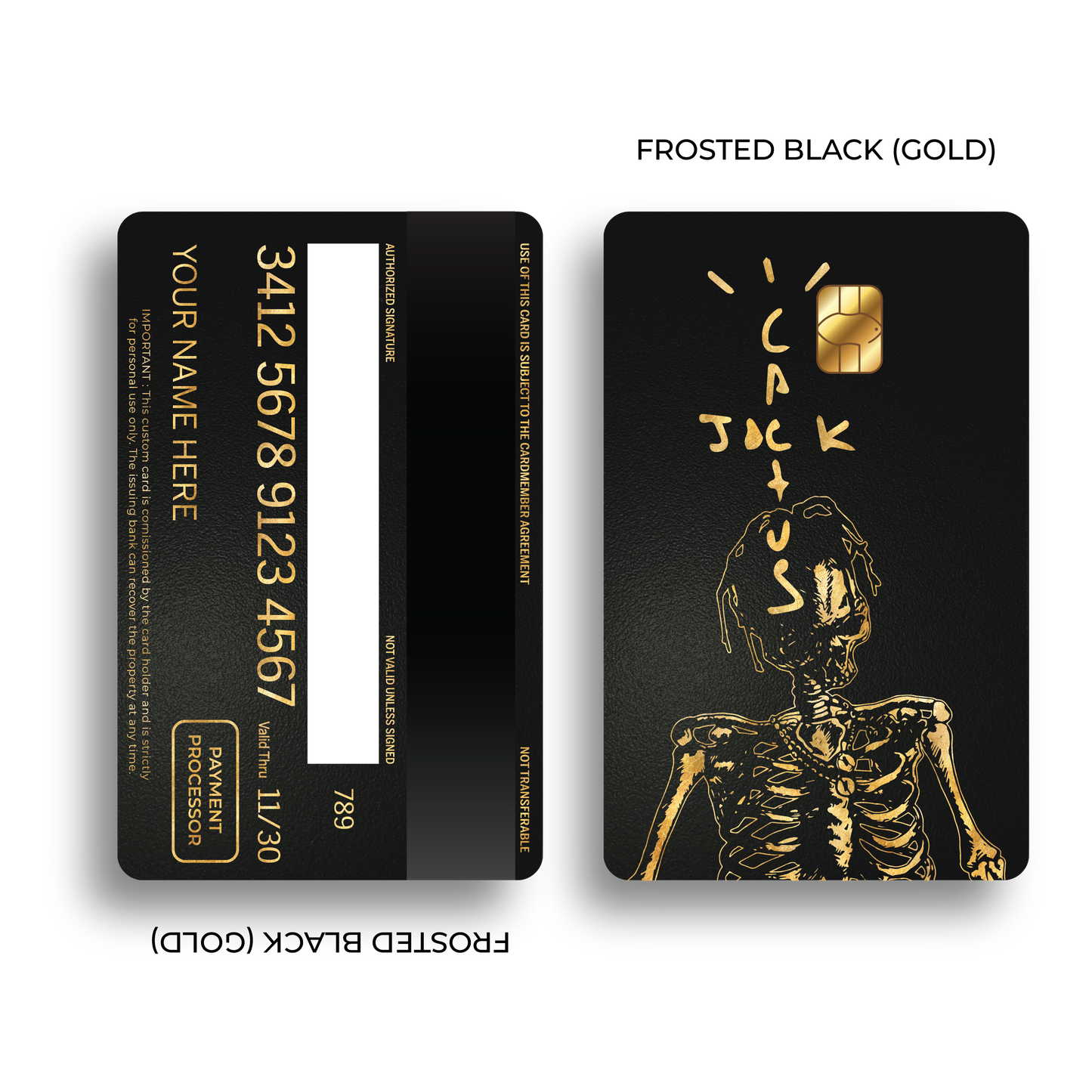 Metal Card Cactus Jack Skull