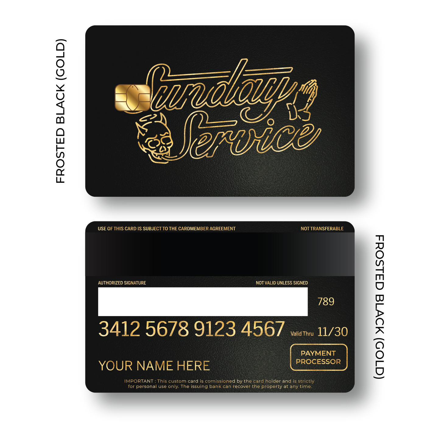 Metal Card Sunday Service