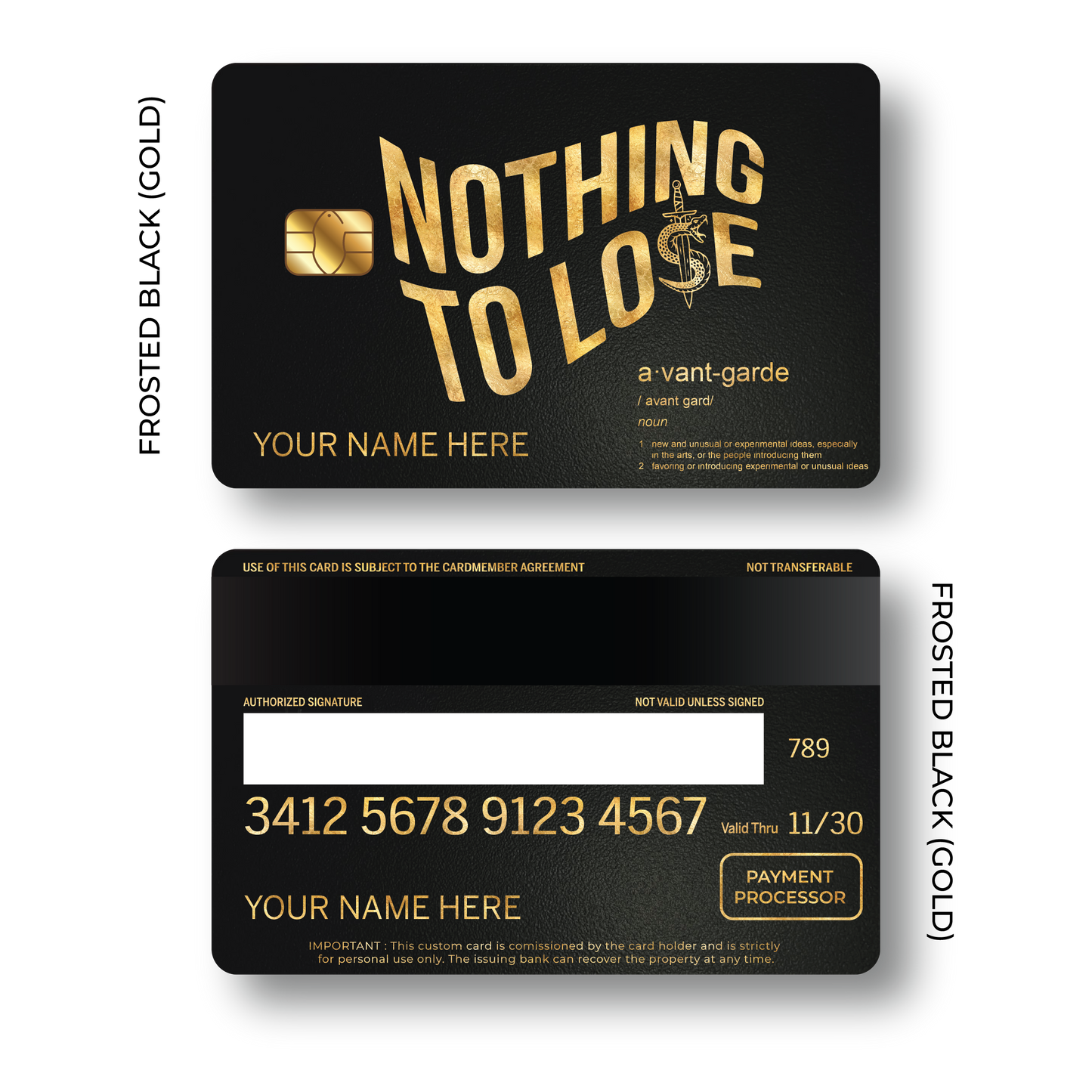 Metal Card Avantgarde