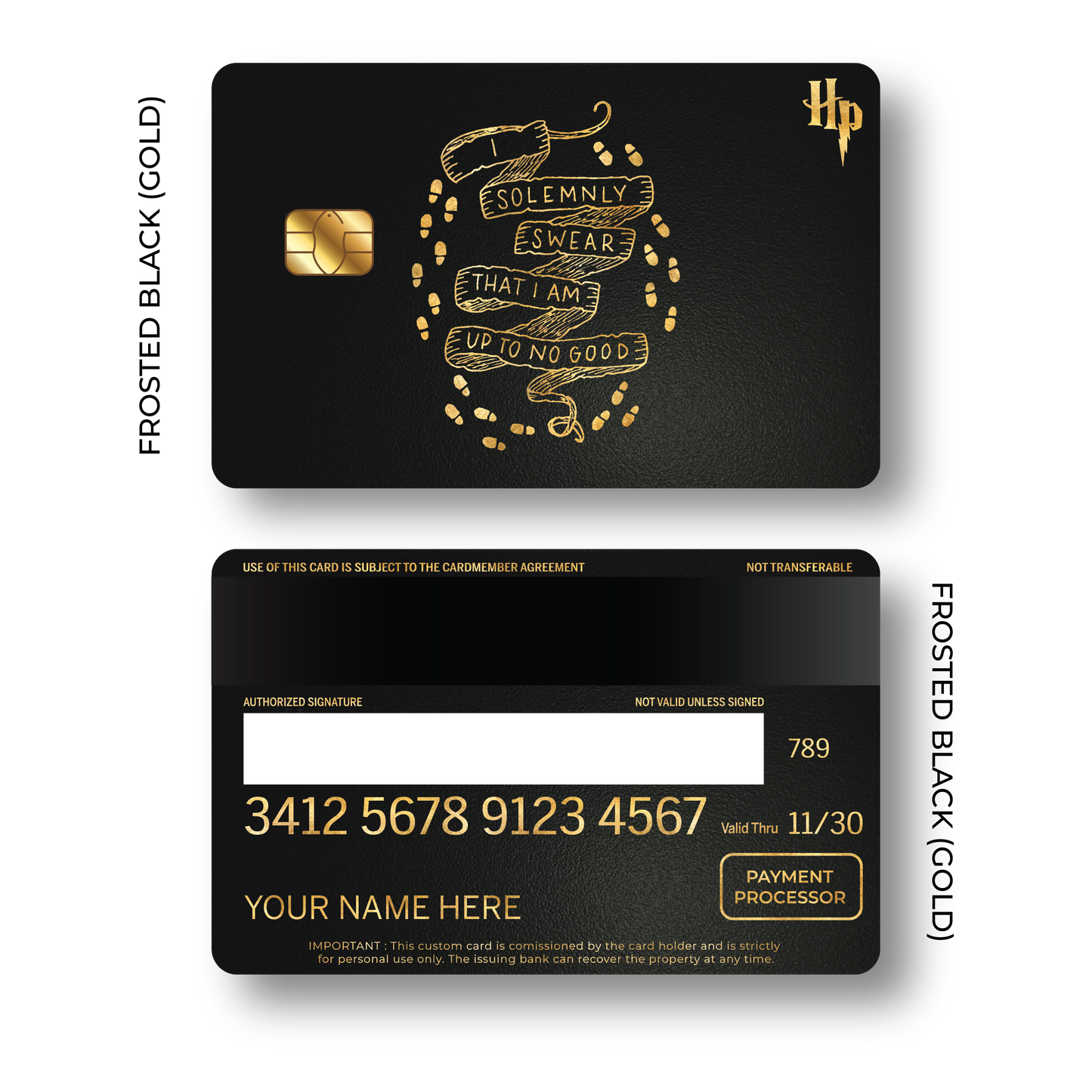Metal Card Mischief Managed