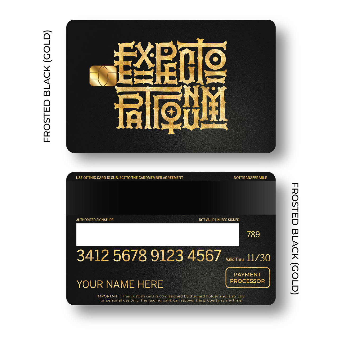 Metal Card Expecto Patronum