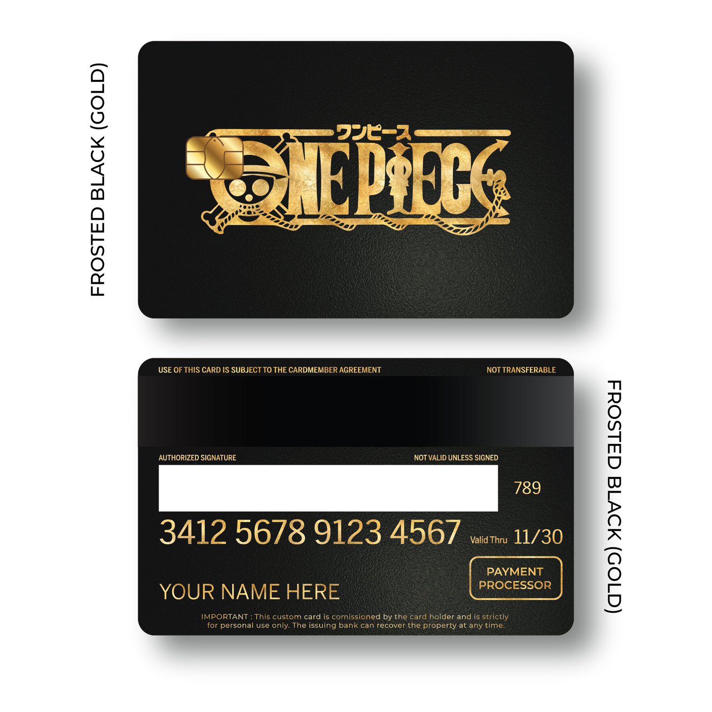 Metal Card One Piece