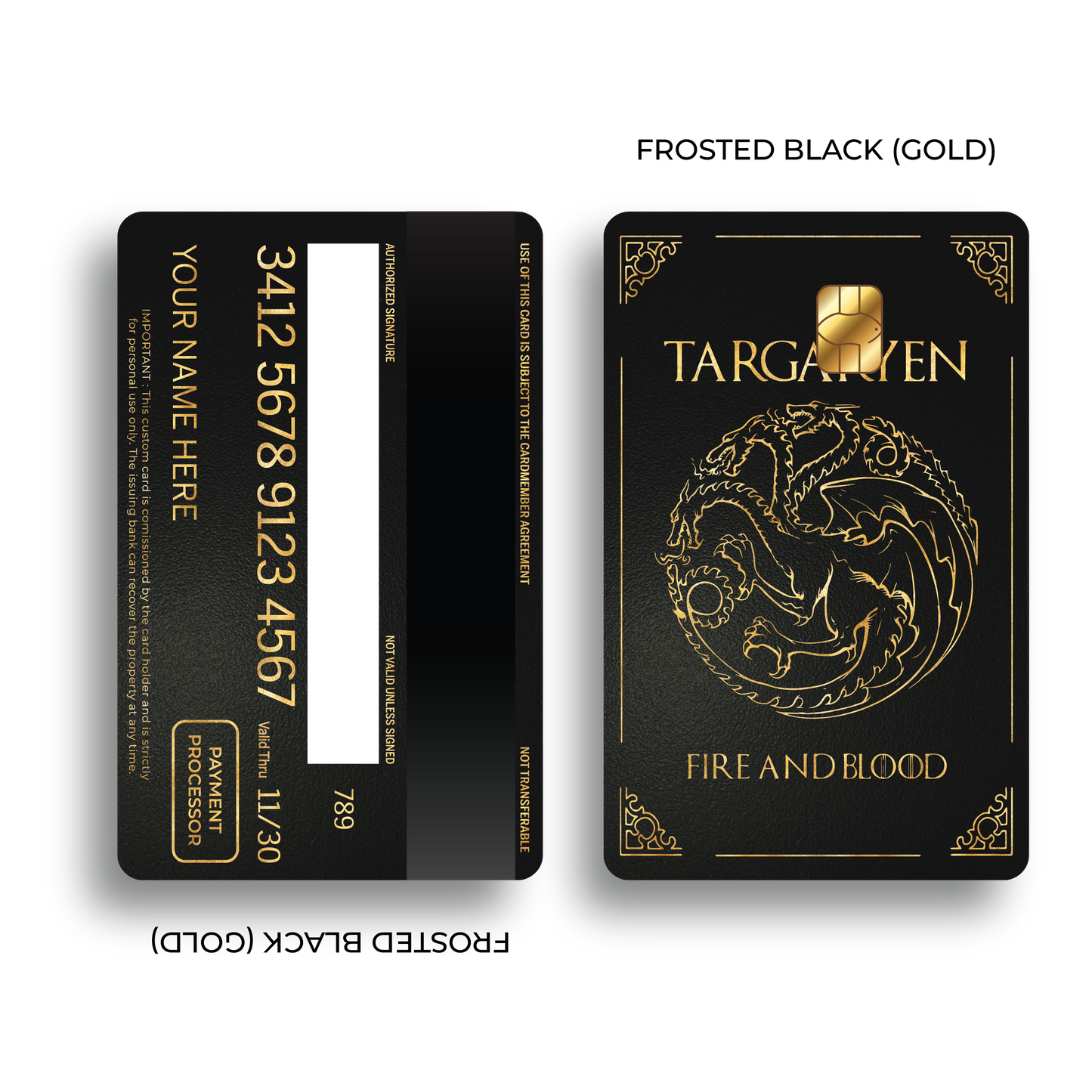 Metal Card Fire and Blood