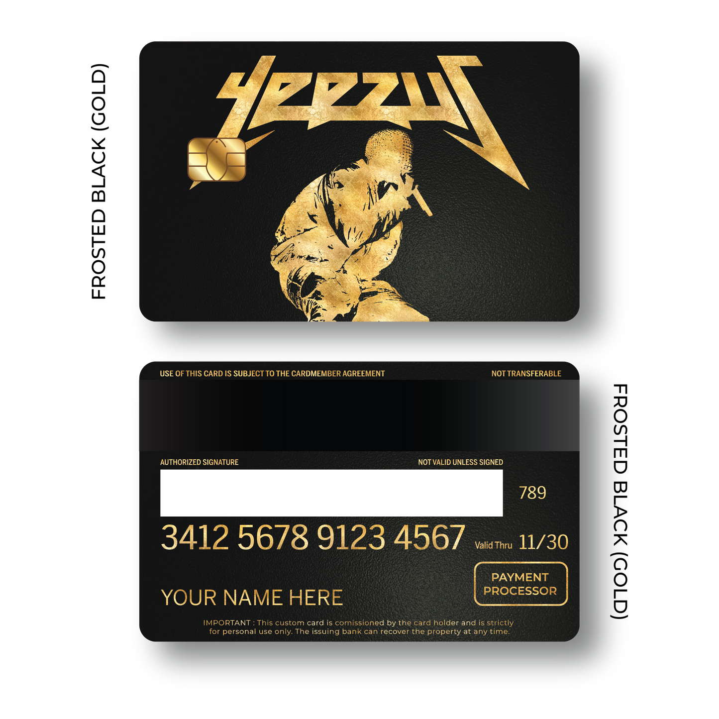 Metal Card Yeezus