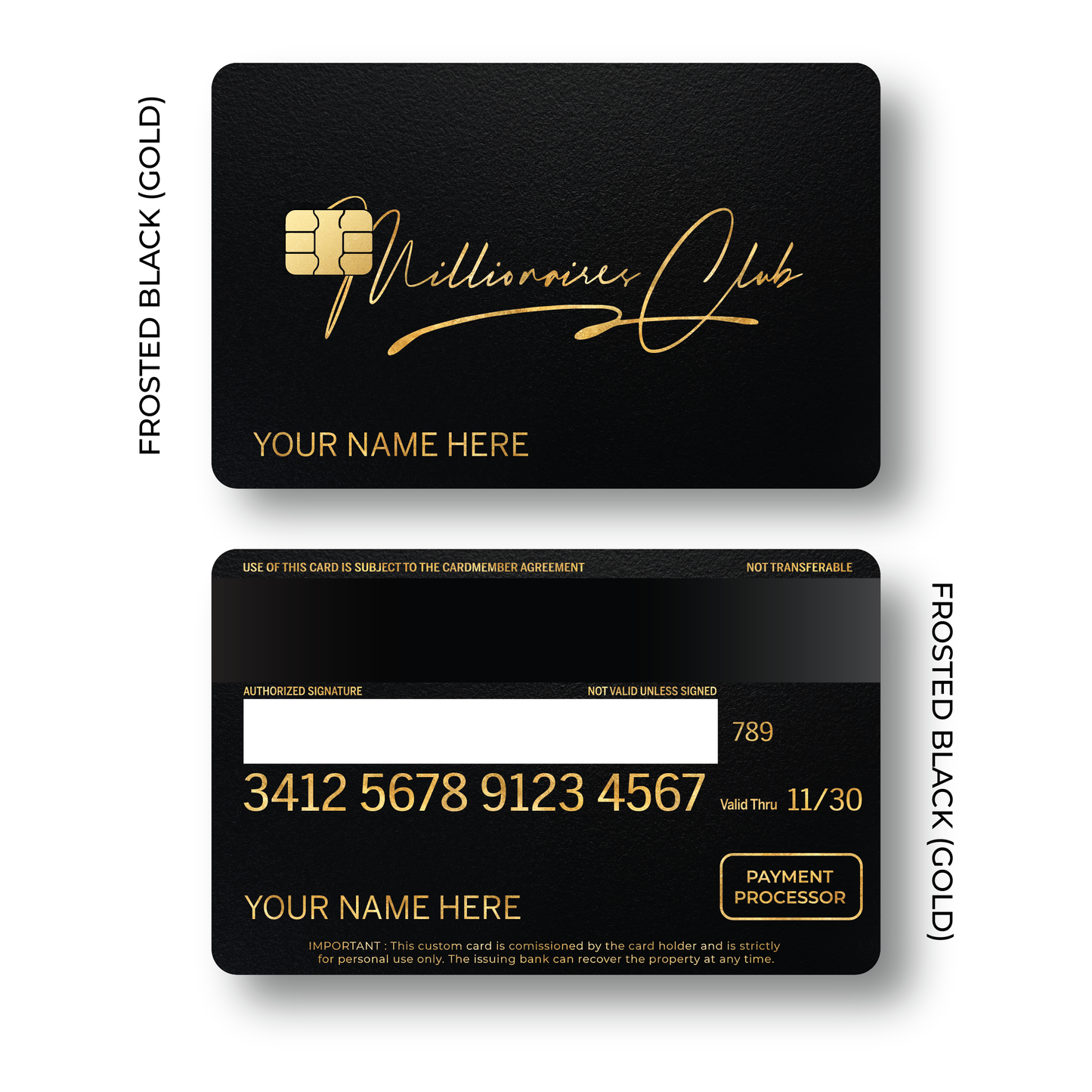 Metal Card Millionaires Club V4