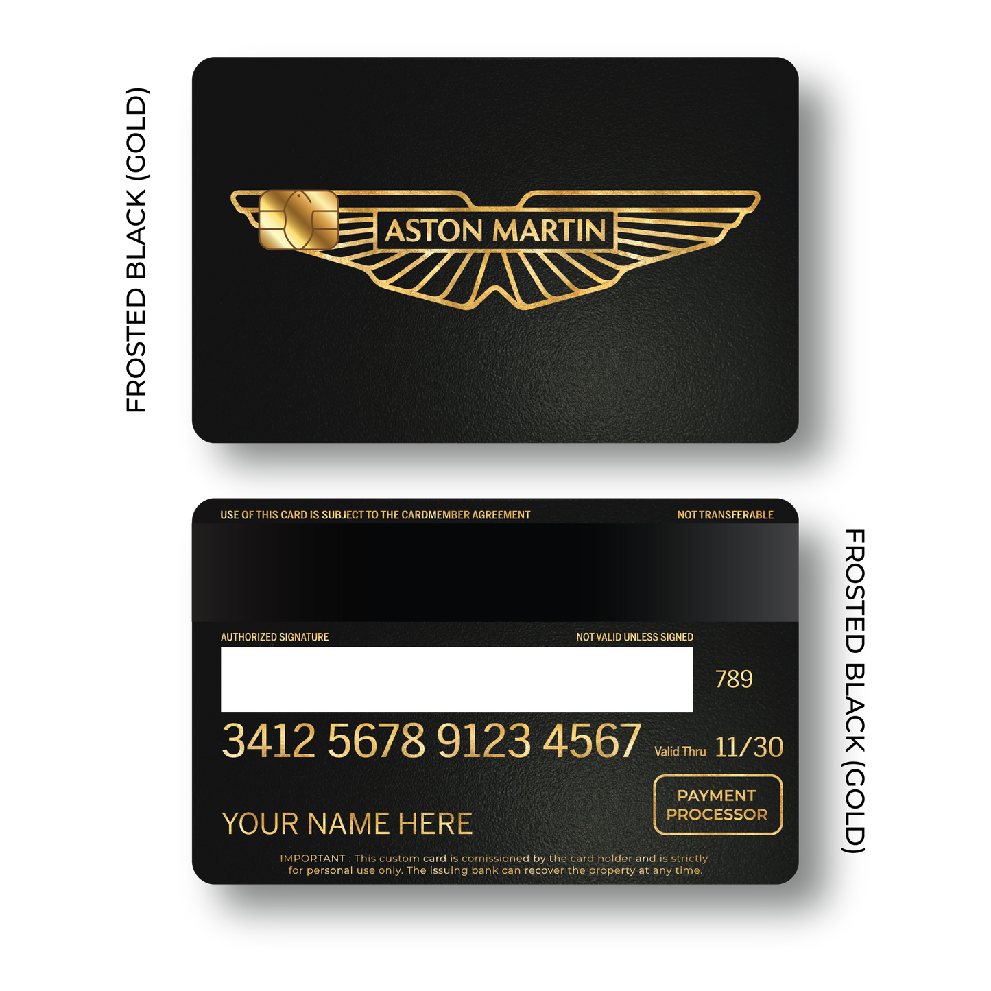 Metal Card Aston Martín