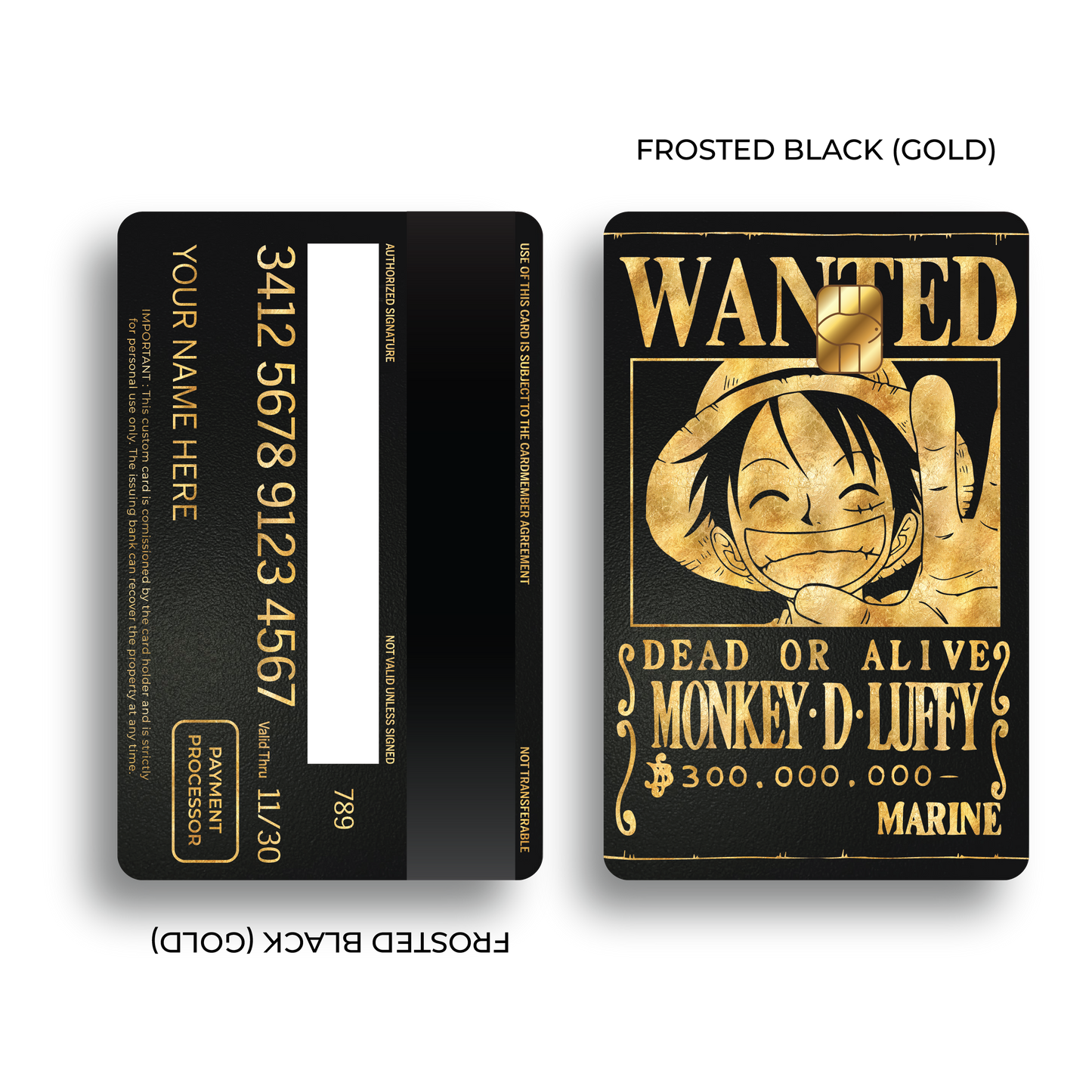 Metal Card Wanted Luffy