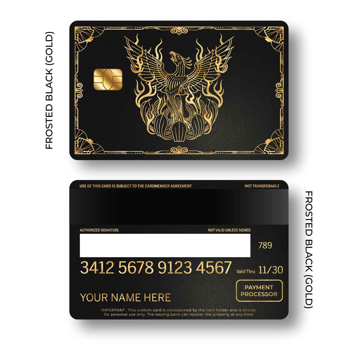 Metal Card Phoenix