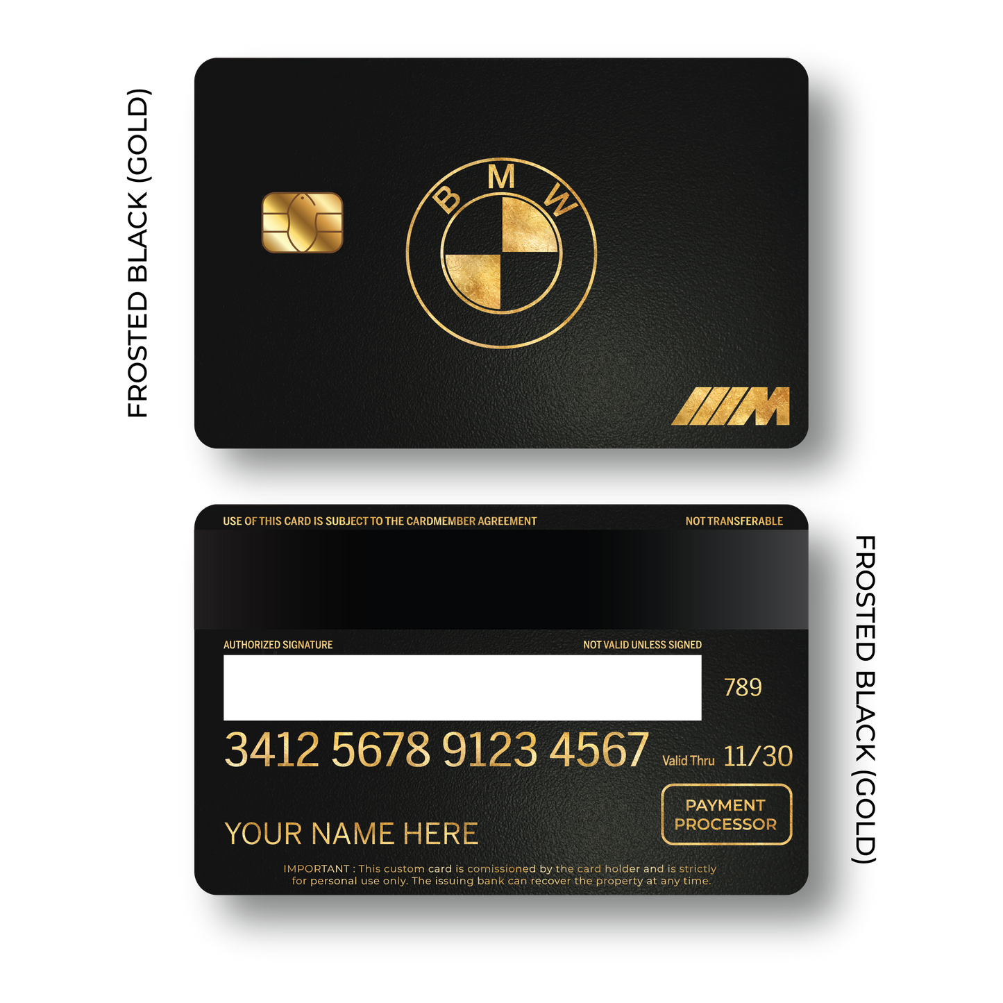 Metal Card B M W
