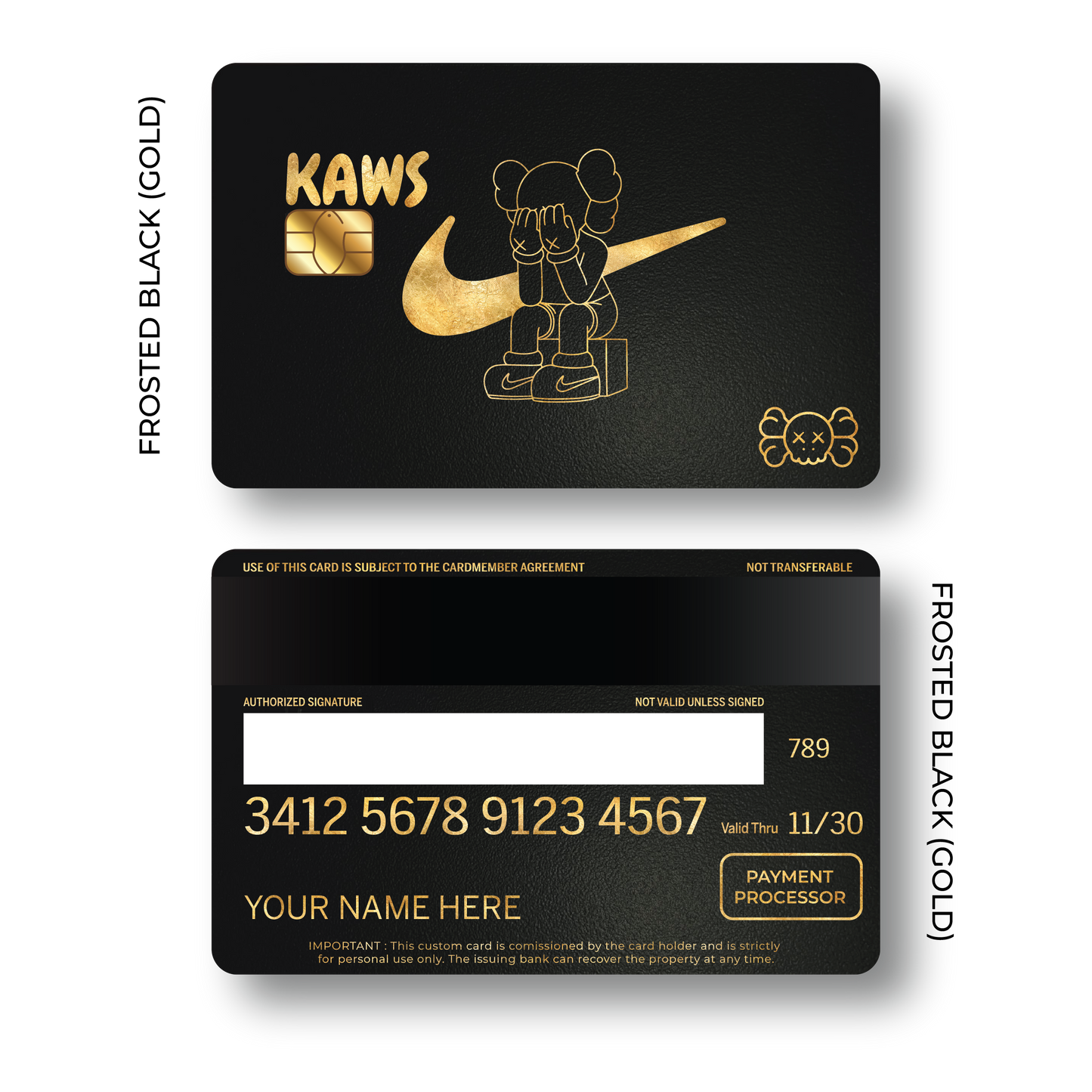 Metal Card Kaws