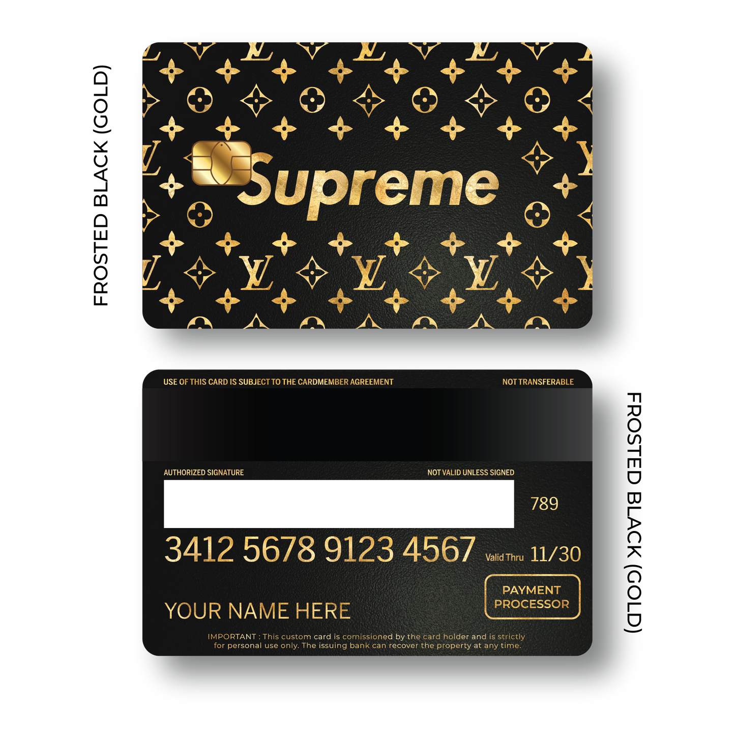 Metal Card Supreme Pattern
