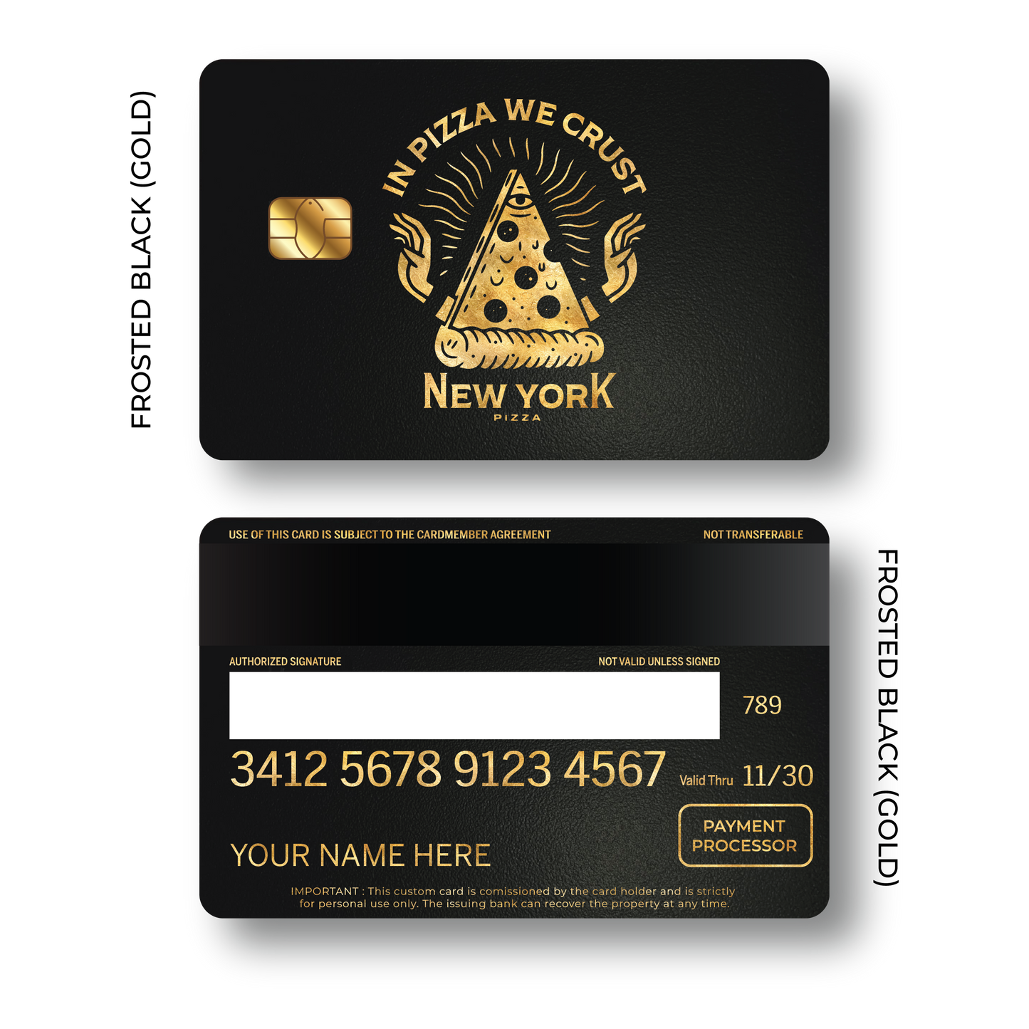 Metal Card In Pizza We Crust