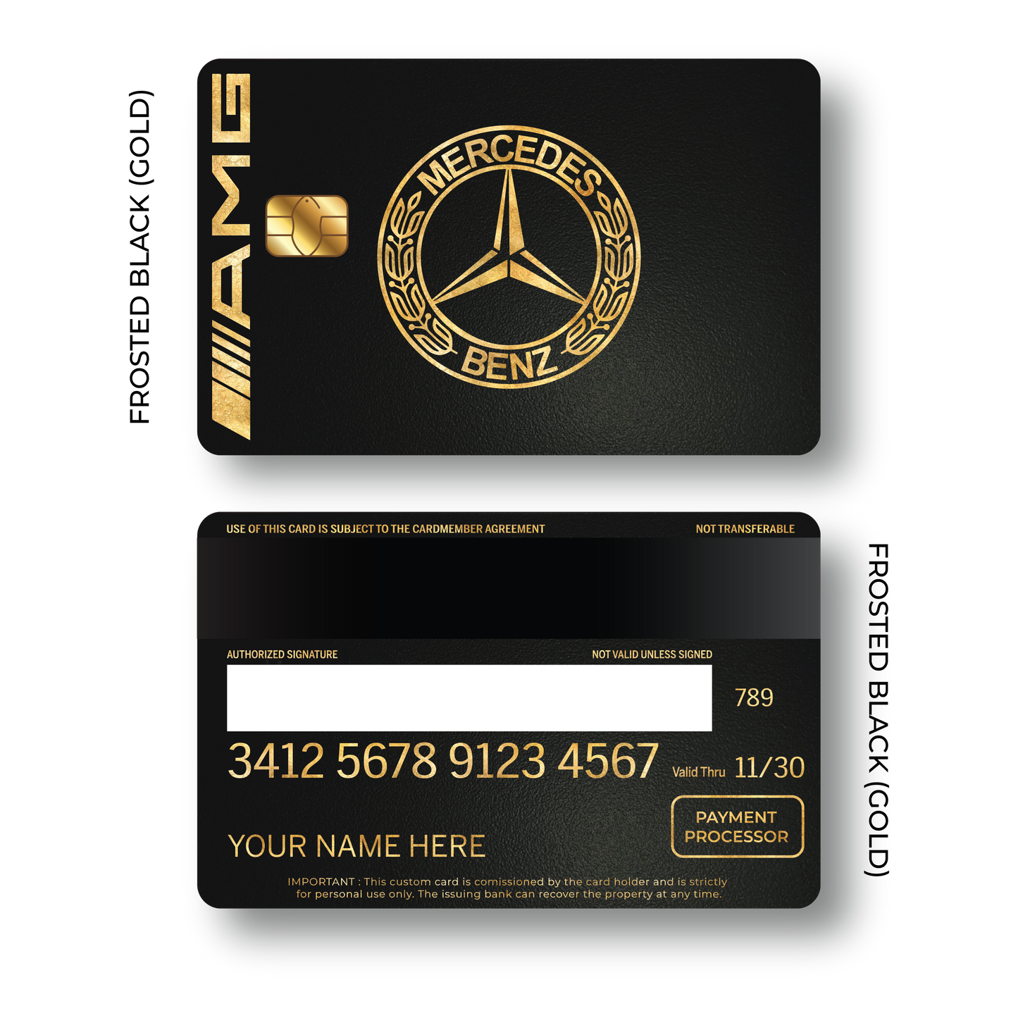 Metal Card Mercedés Bénz